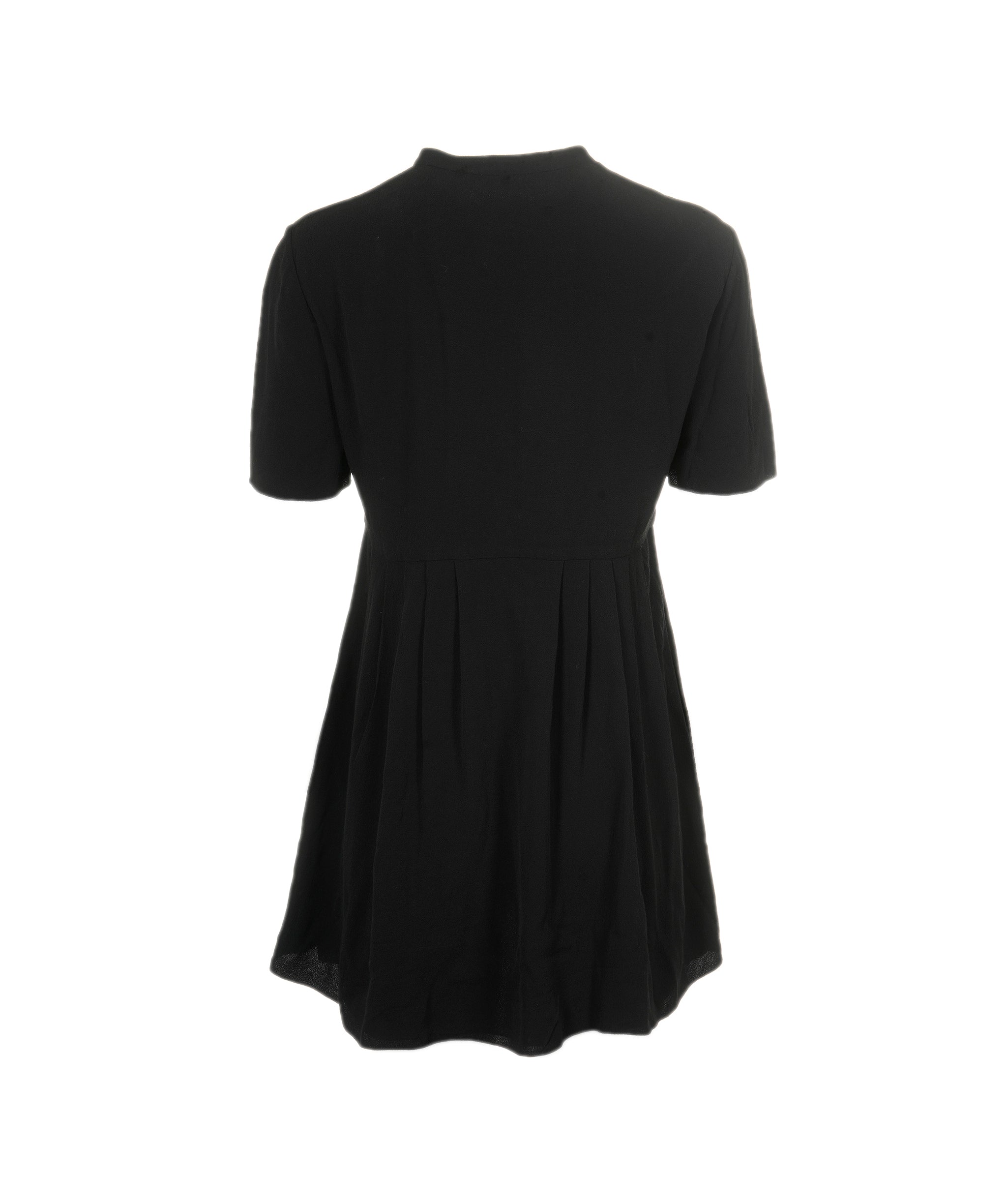 Yves Saint Laurent Saint Laurent short sleeve mini dress with bow and embellished details  ASL8088