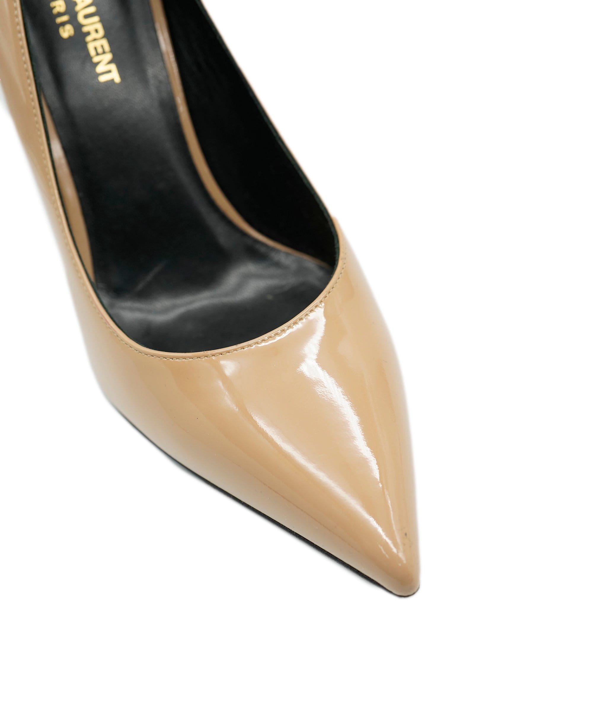 Yves Saint Laurent Saint Laurent YSL Beige Patent pumps