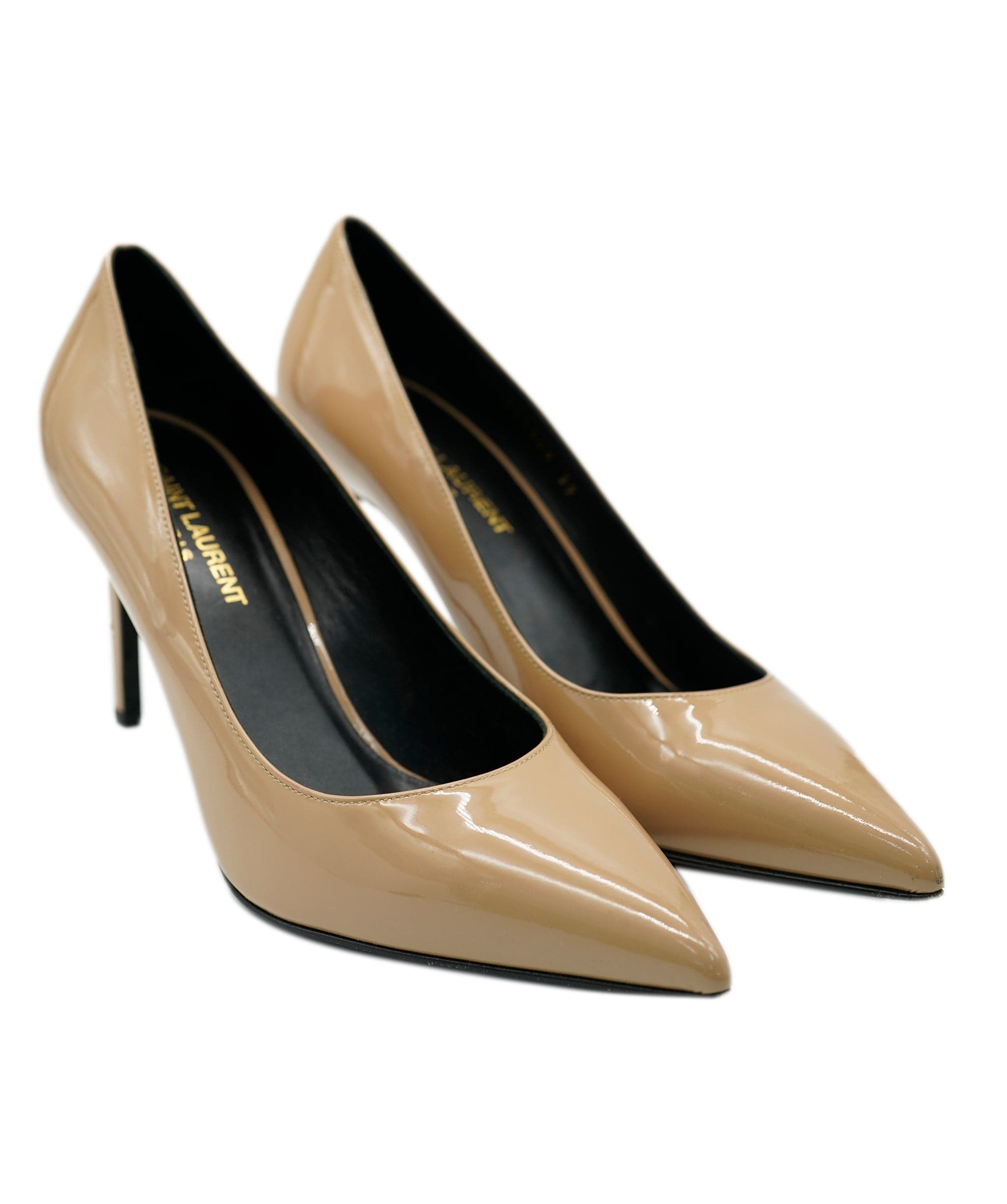 Yves Saint Laurent Saint Laurent YSL Beige Patent pumps