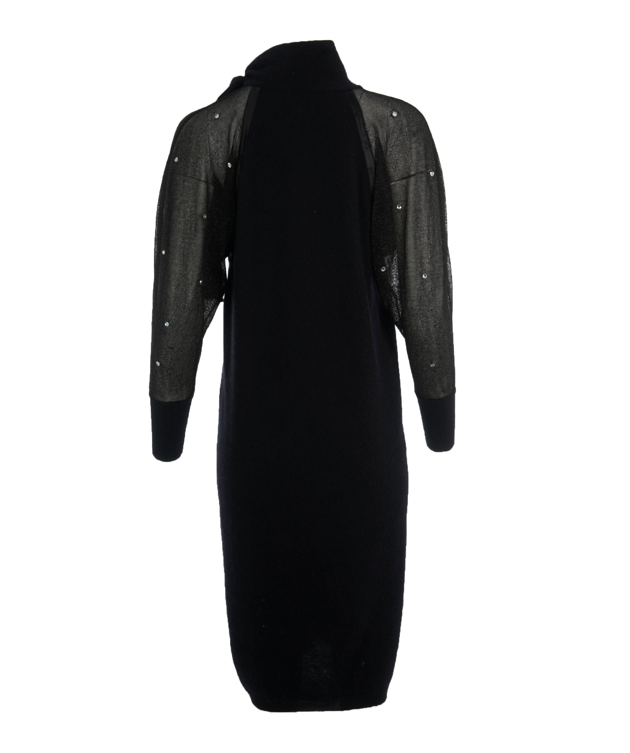 Yves Saint Laurent YSL angora dress long sleeved midi dress size 40 - AWL3839