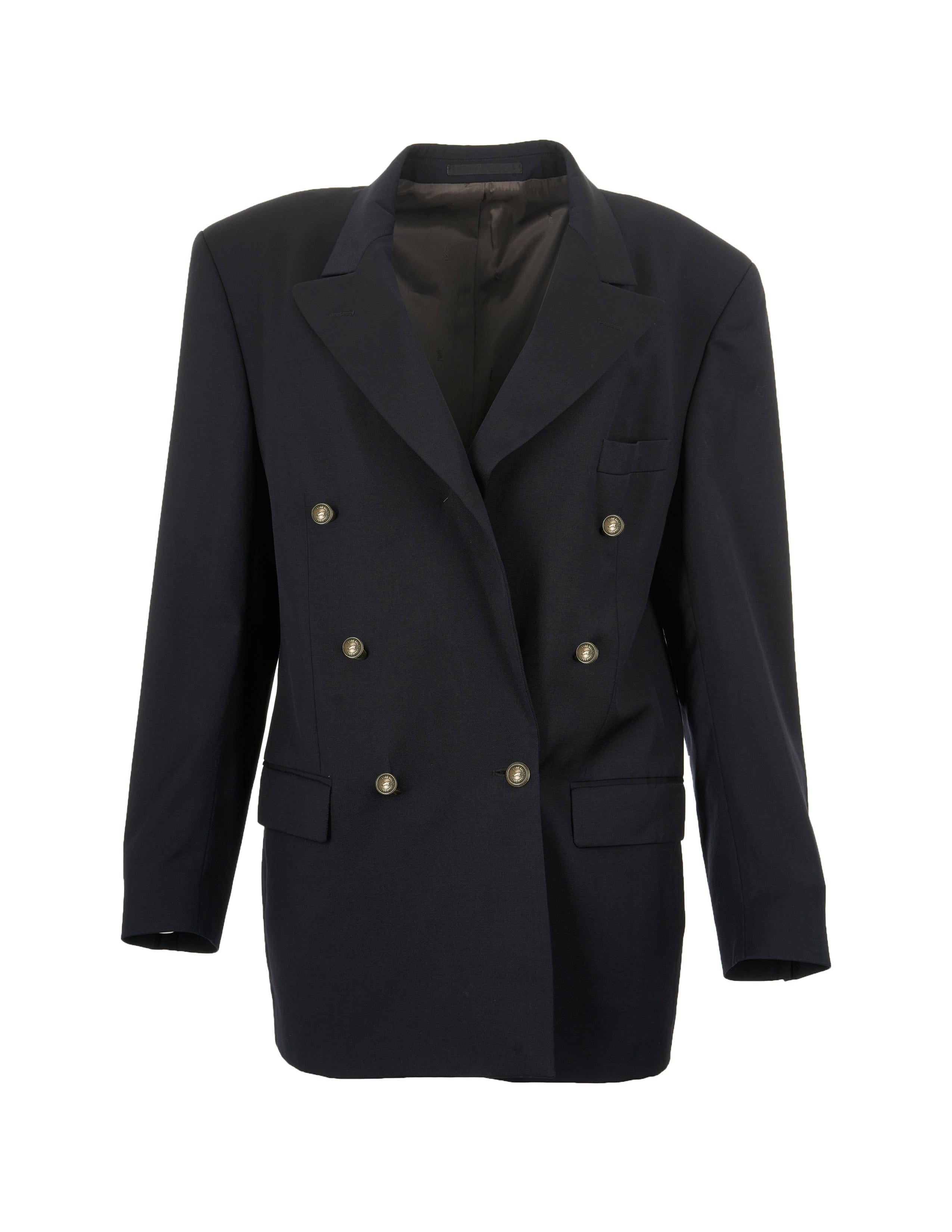 Yves Saint Laurent YSL blazer navy blue AVL1124