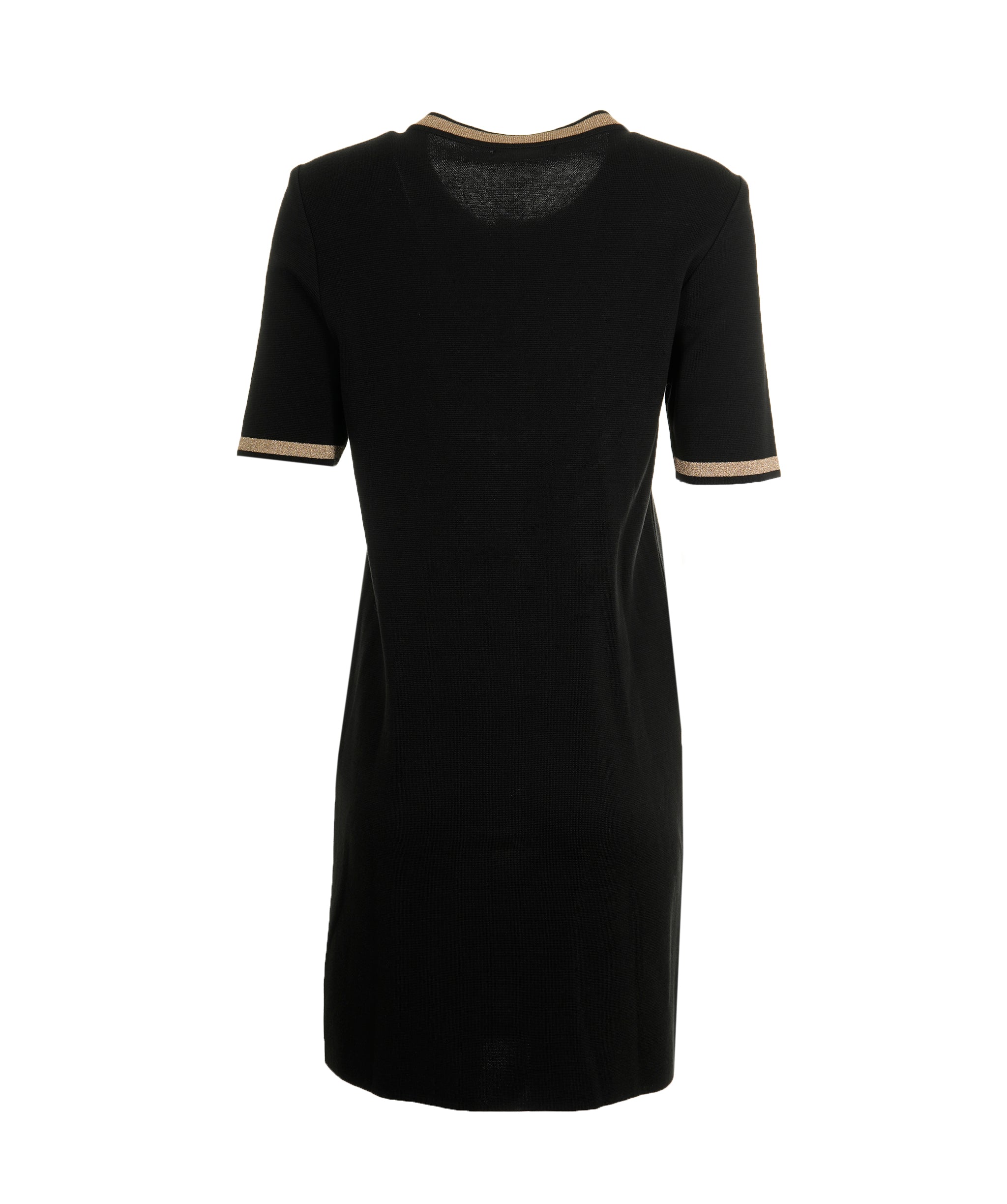 Yves Saint Laurent YSL Knit Dress Black Gold ASL9141