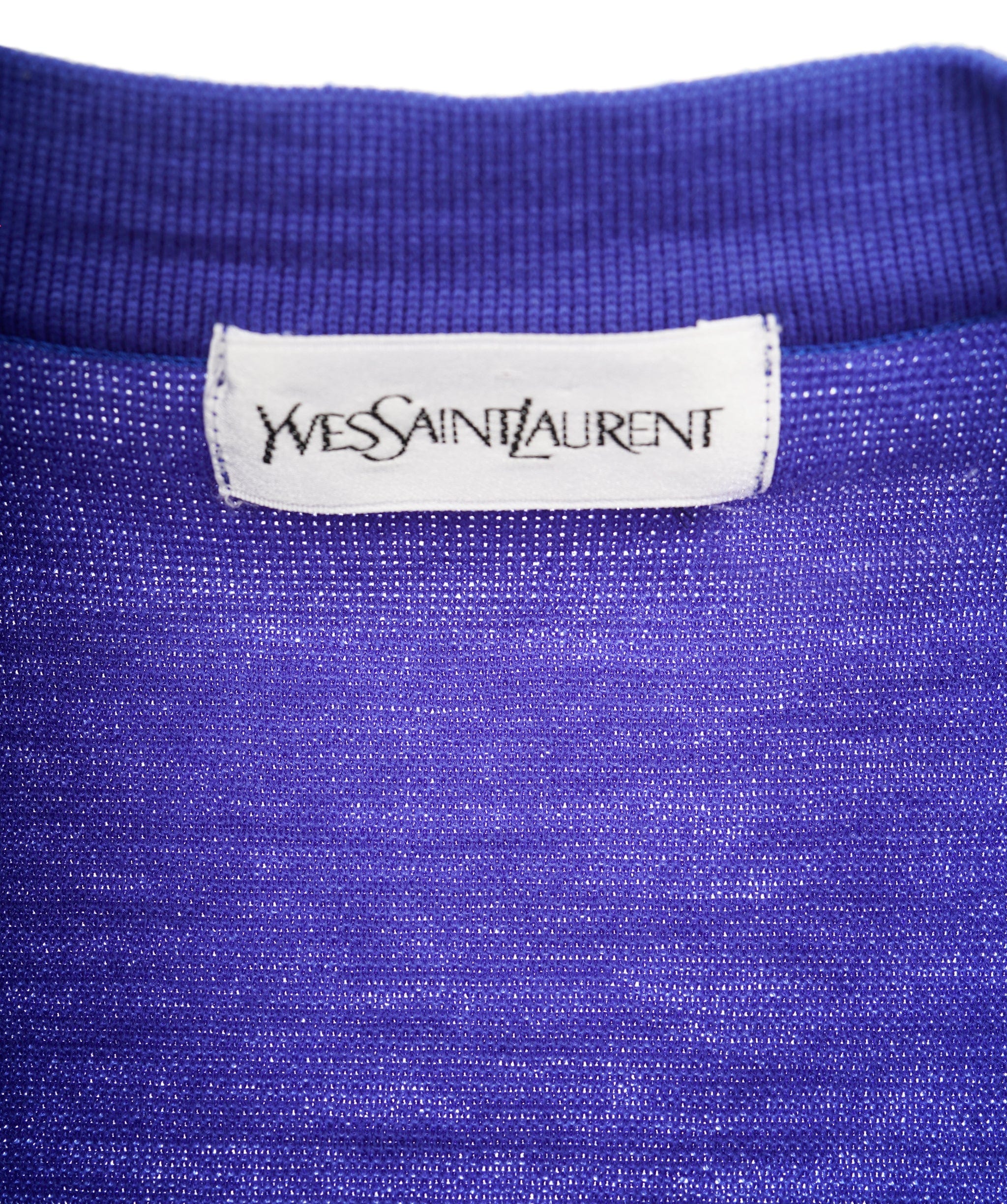 Yves Saint Laurent YSL Logo Cardigan Blue ASL8872