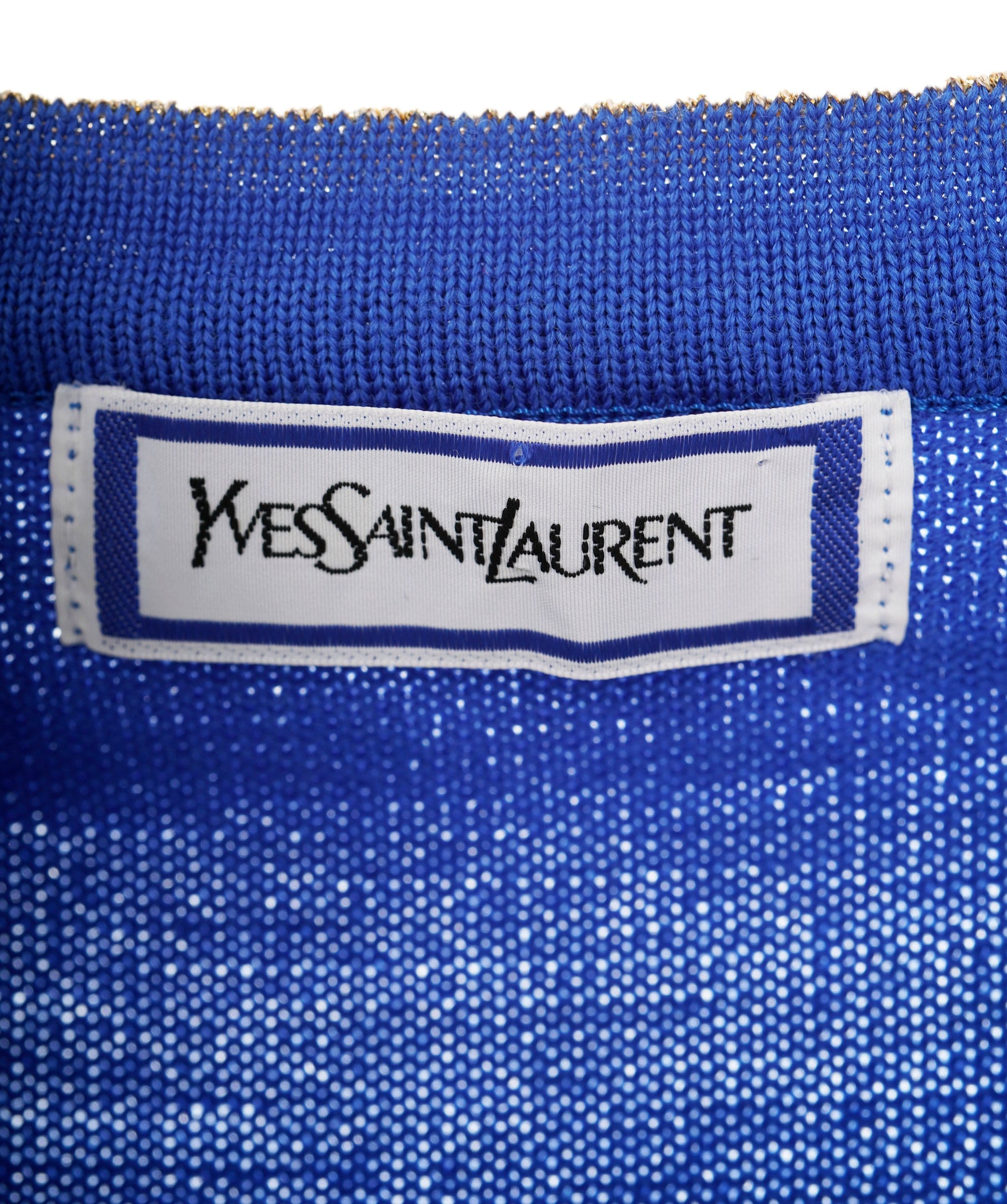 Yves Saint Laurent YSL Logo Sweater Blue ASL8871