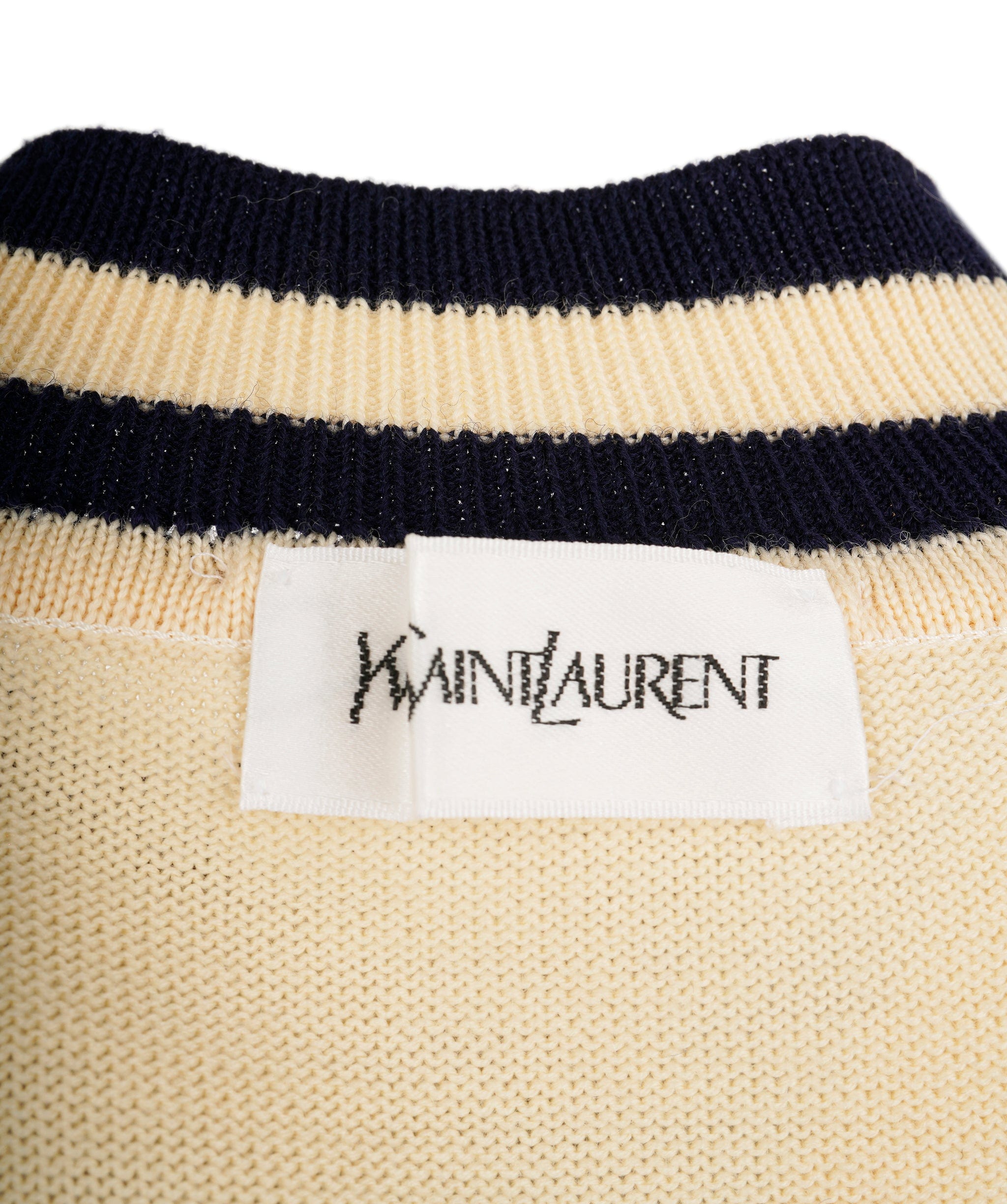 Yves Saint Laurent YSL Logo Sweater Cream ASL8630