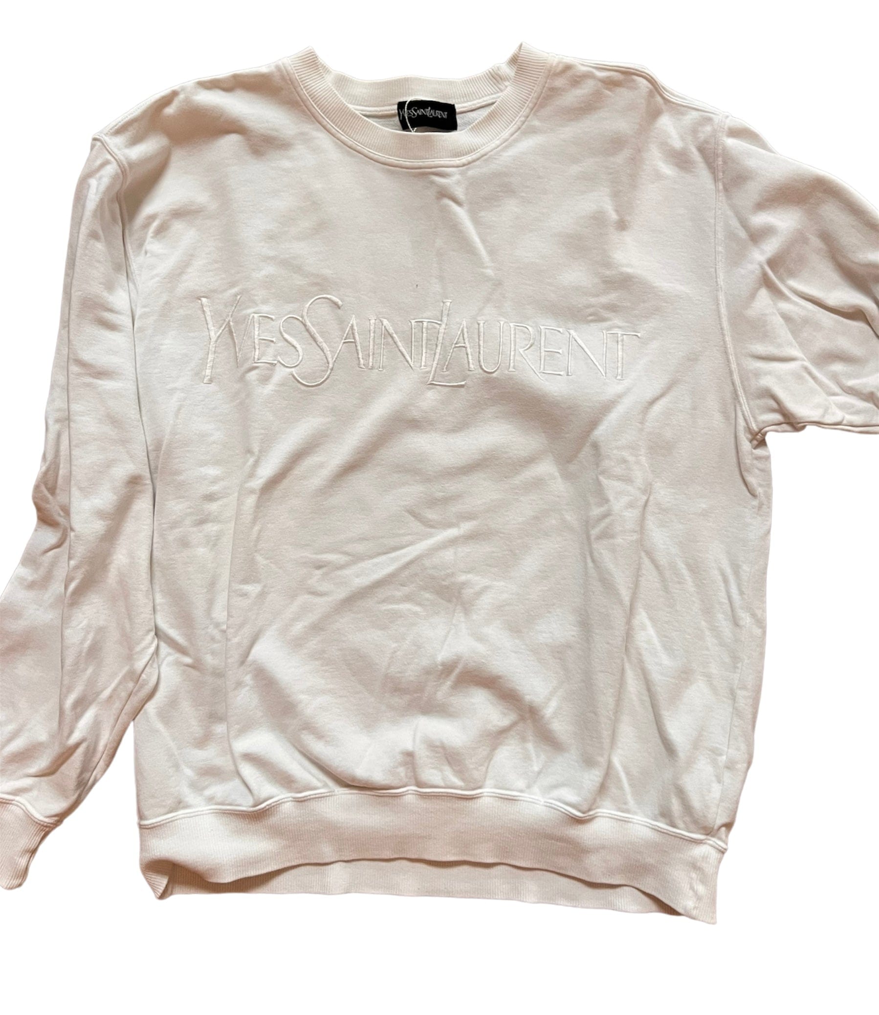 Yves Saint Laurent YSL Logo Sweatshirt White