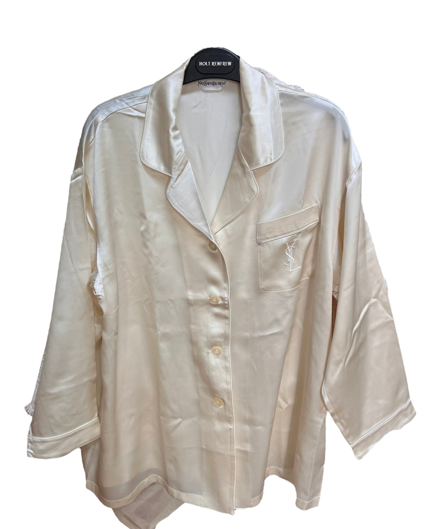 Yves Saint Laurent YSL Silk Blouse White ASL7560