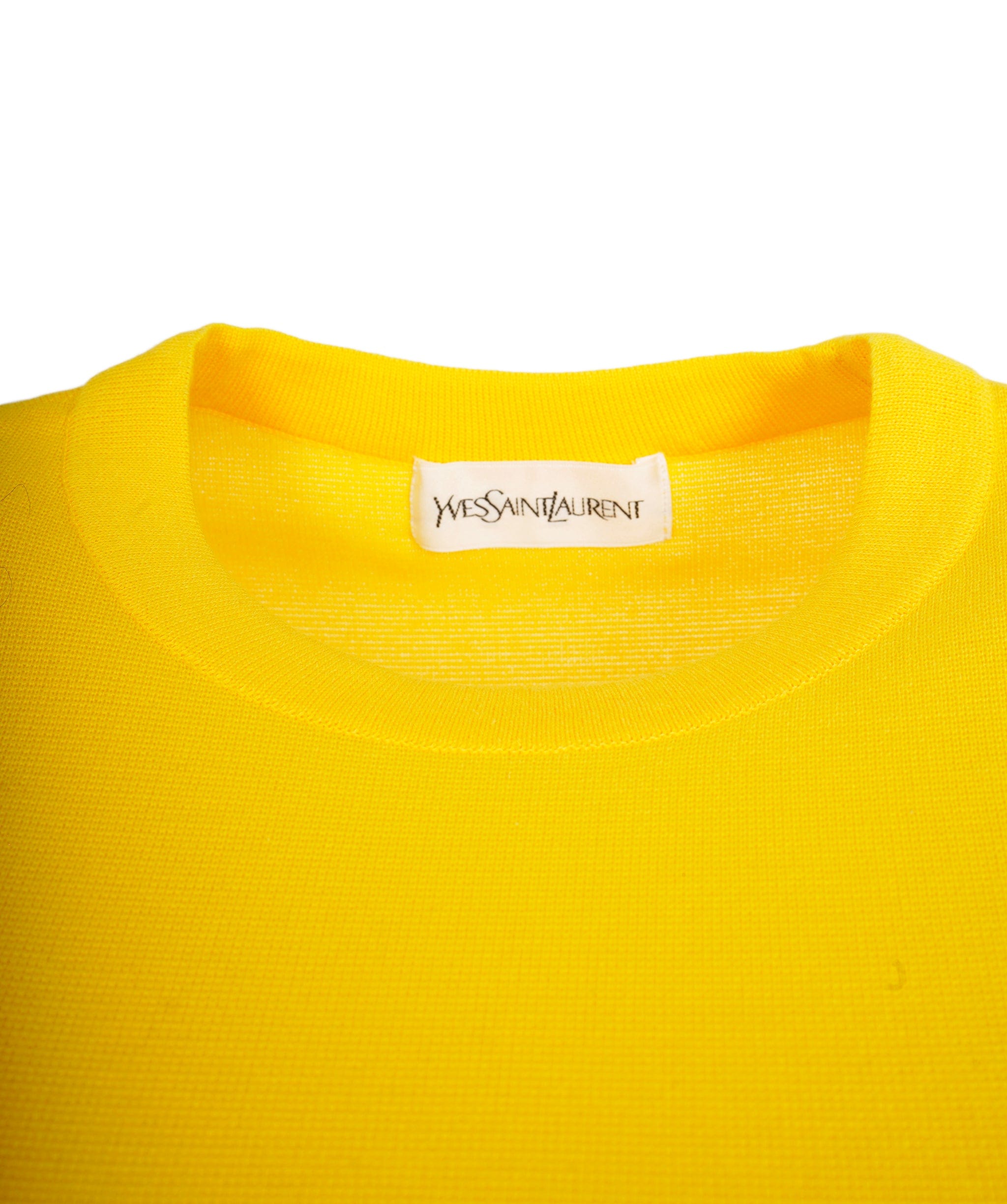 Yves Saint Laurent YSL Sweater Yellow #M ASL9813