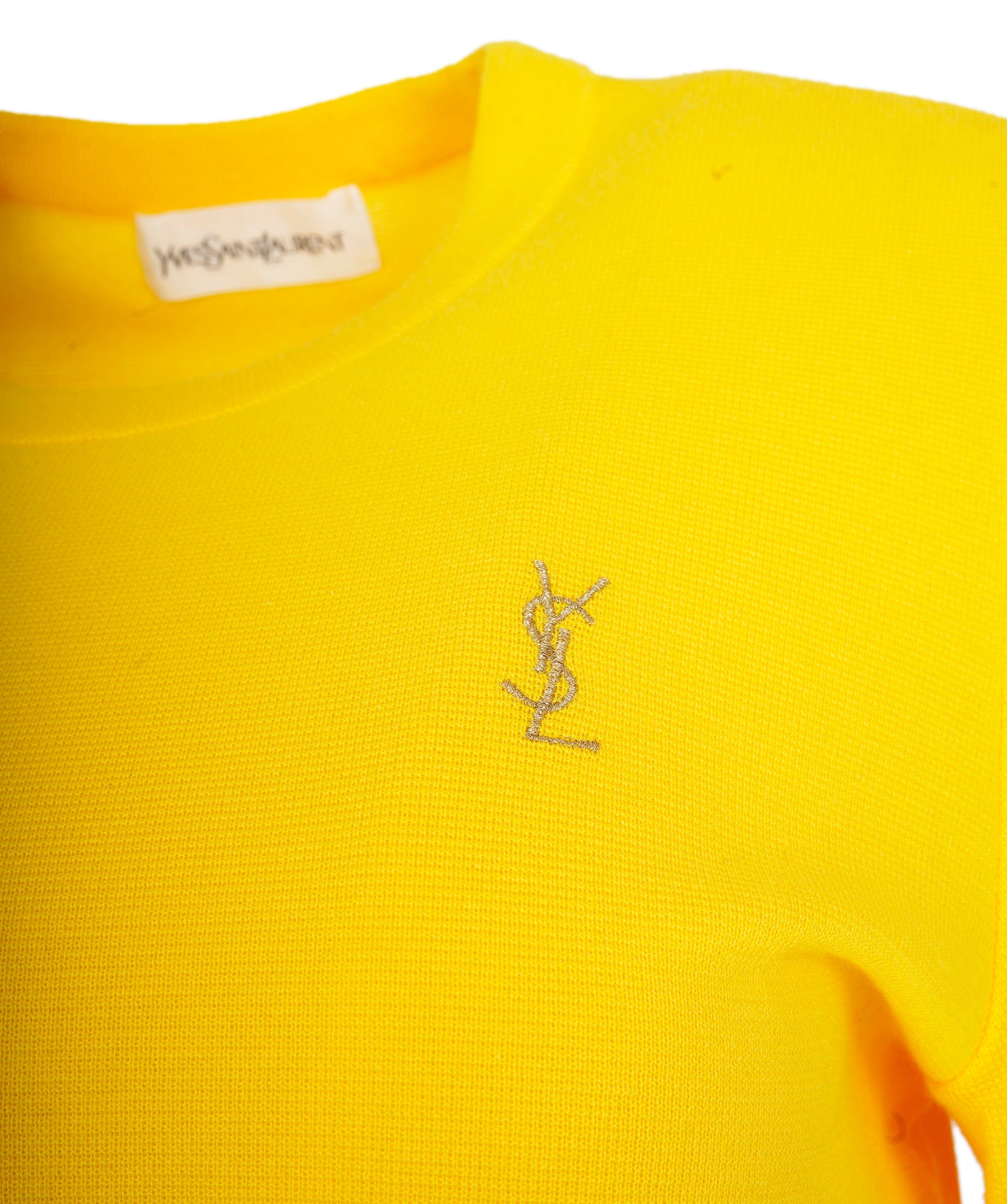 Yves Saint Laurent YSL Sweater Yellow #M ASL9813