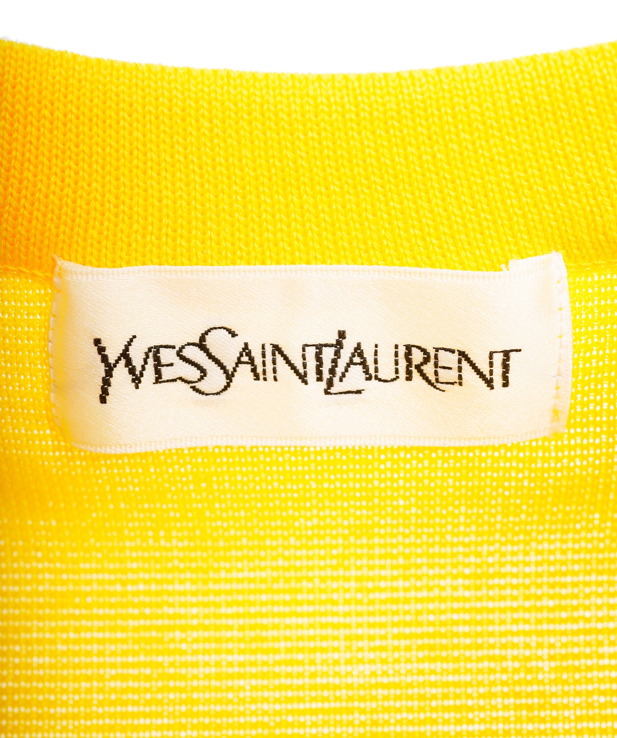 Yves Saint Laurent YSL Sweater Yellow #M ASL9813