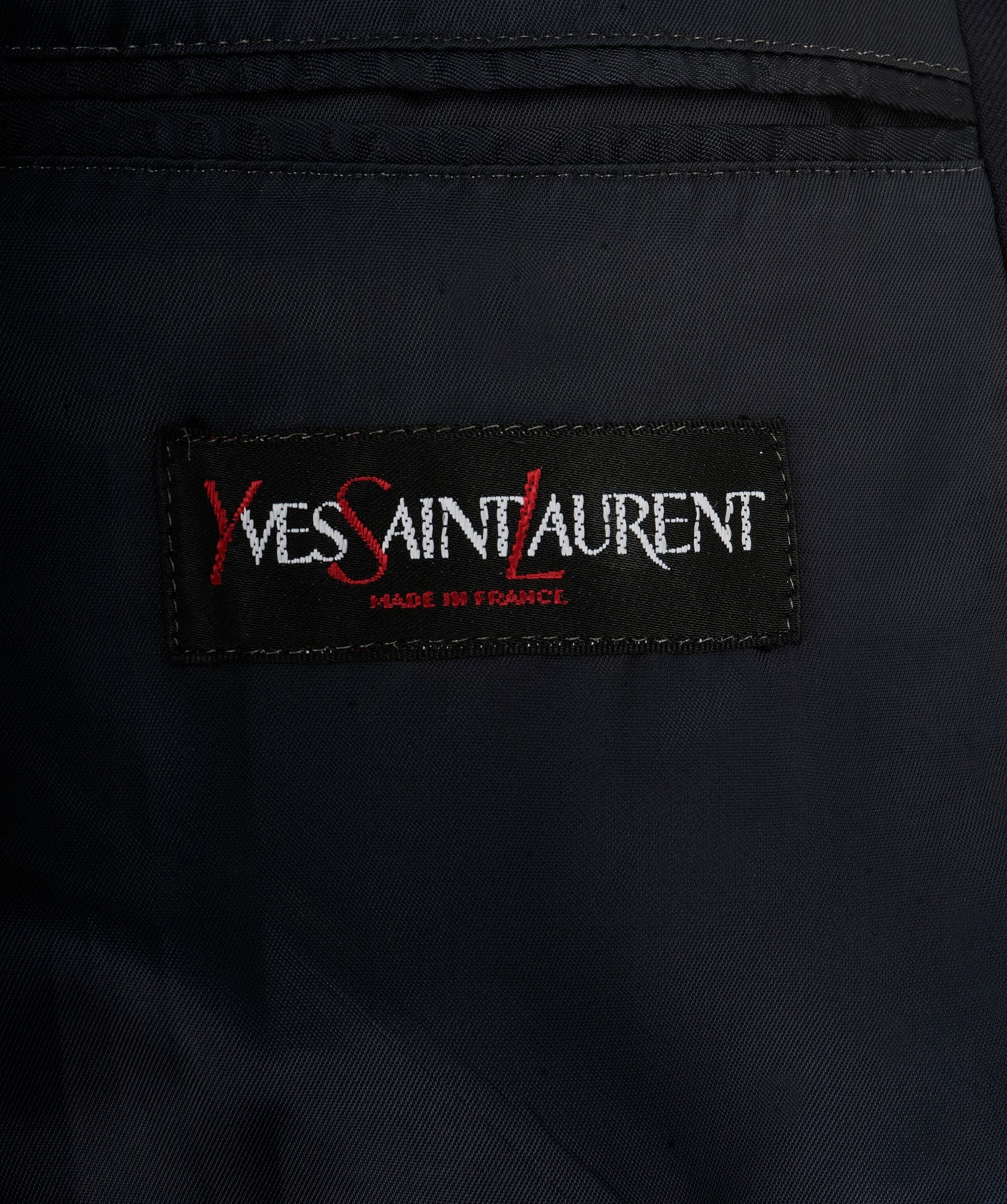 Yves Saint Laurent YSL vintage navy wool blaxer AVL1109