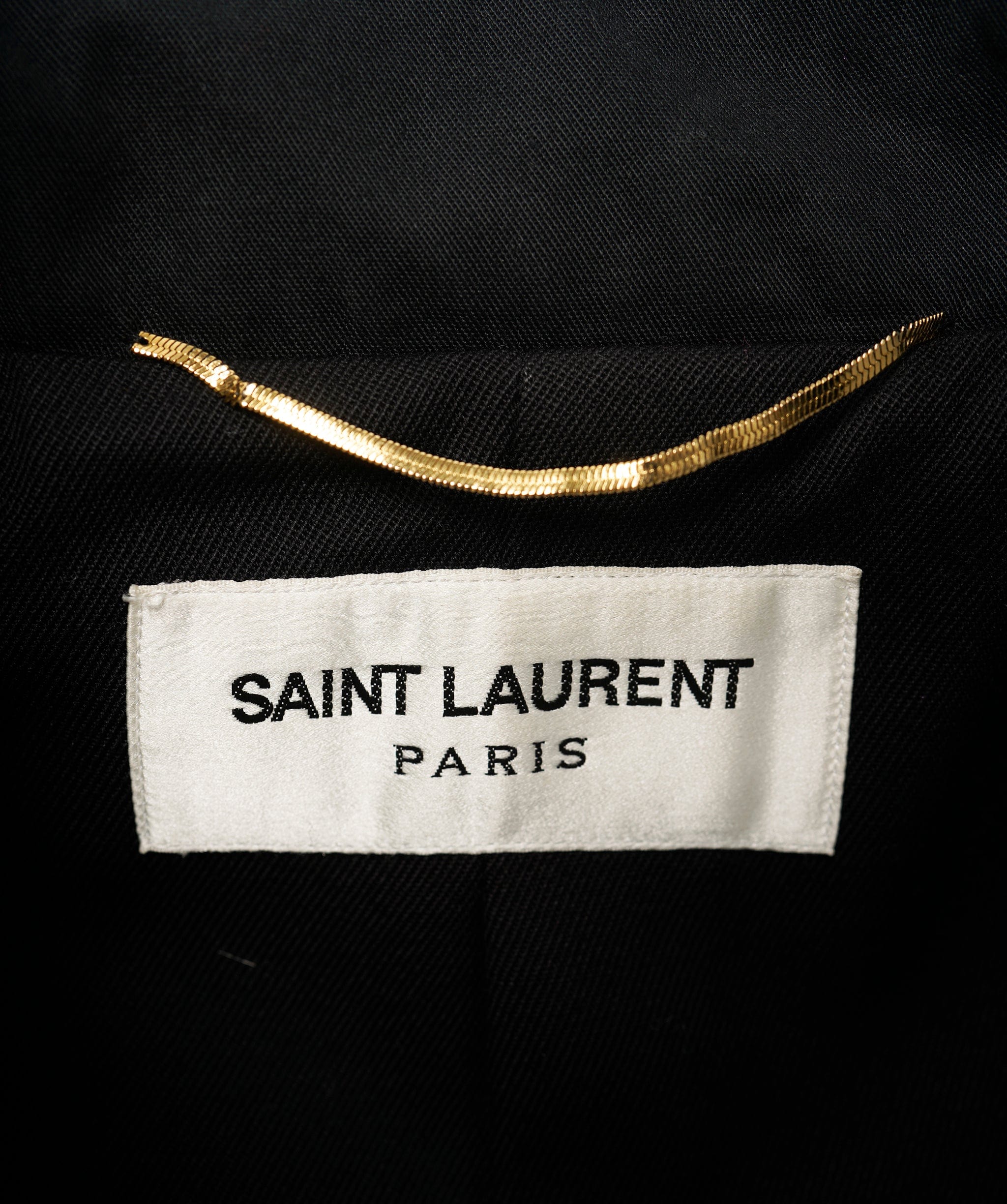 Yves Saint Laurent Saint Laurent Black Double Breasted Trench Coat  ALC1306