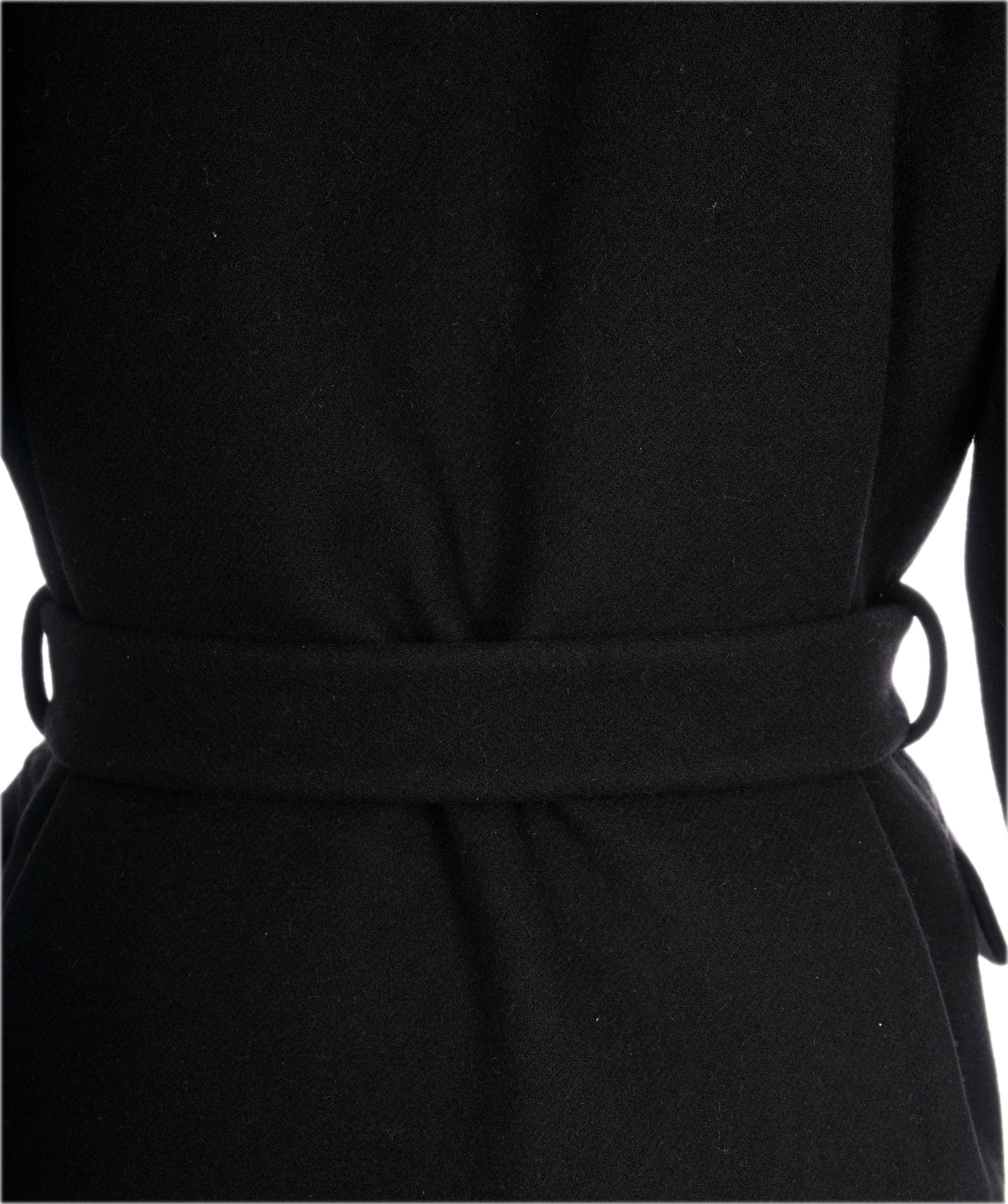 Yves Saint Laurent Saint Laurent Black Wool Coat  ALL0570