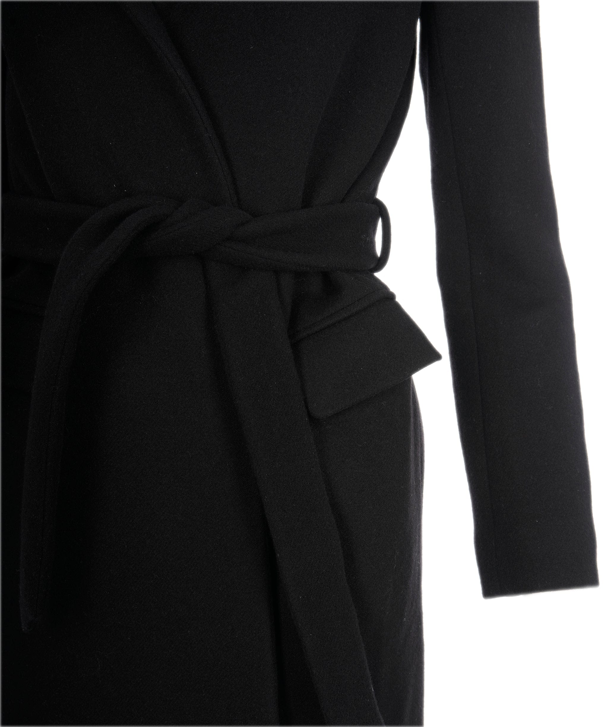 Yves Saint Laurent Saint Laurent Black Wool Coat  ALL0570