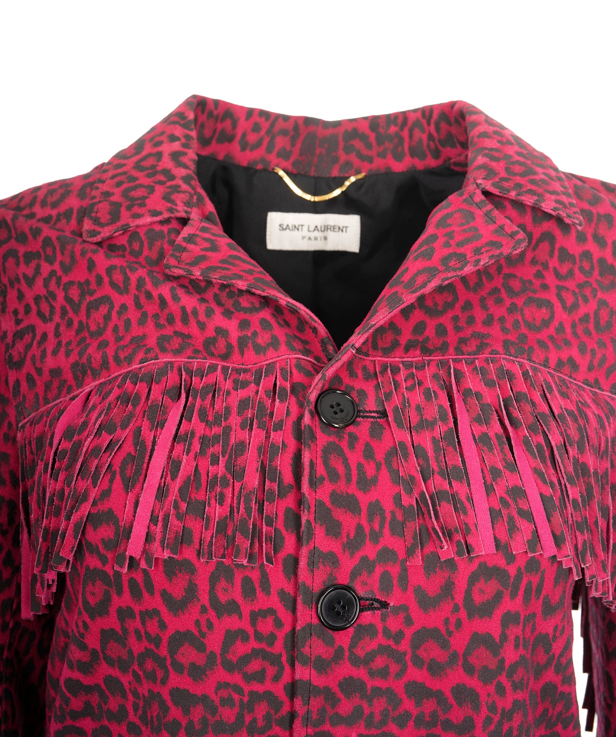 Yves Saint Laurent Saint Laurent Leopard Pink Jacket  ALC1276