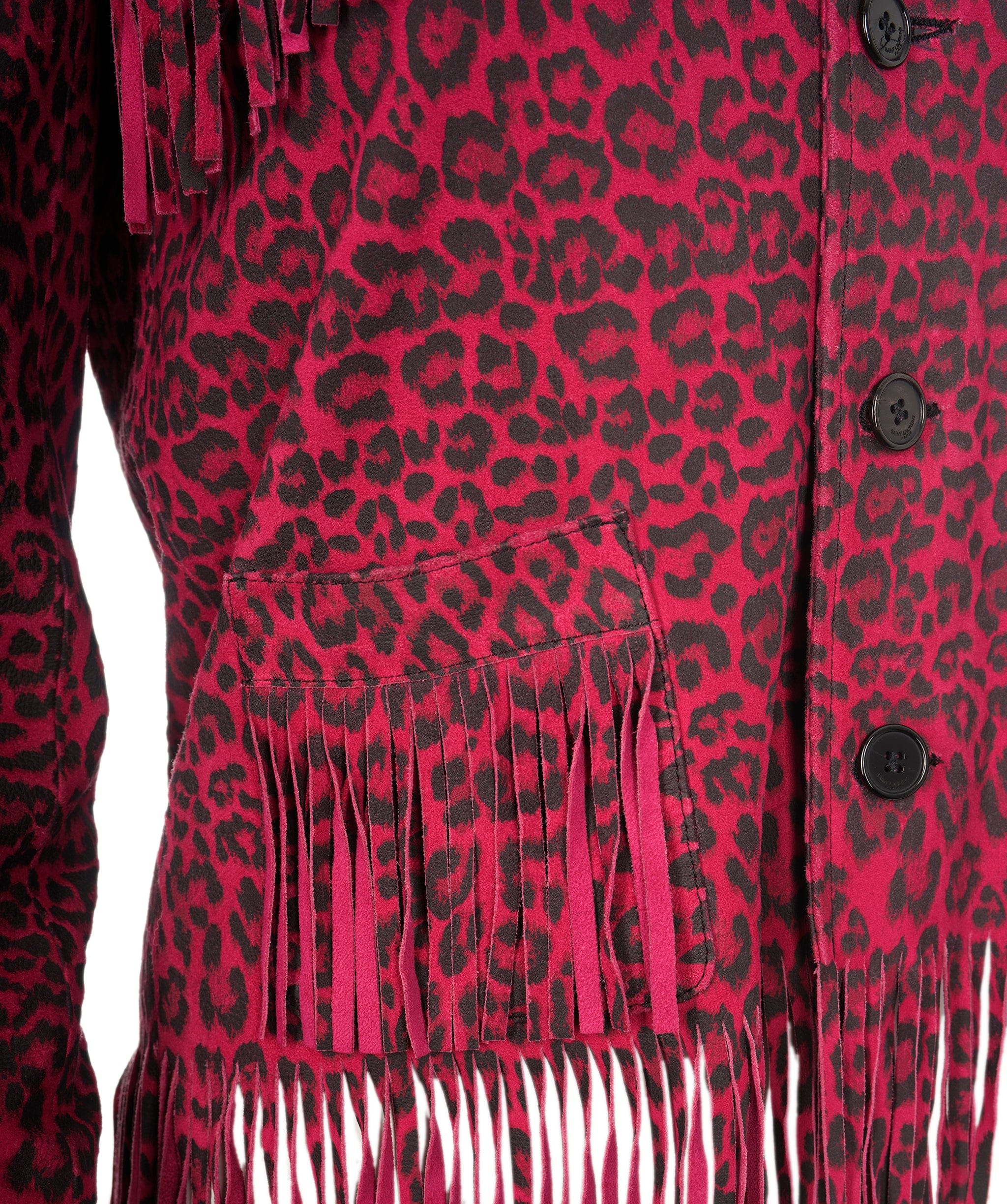 Yves Saint Laurent Saint Laurent Leopard Pink Jacket  ALC1276