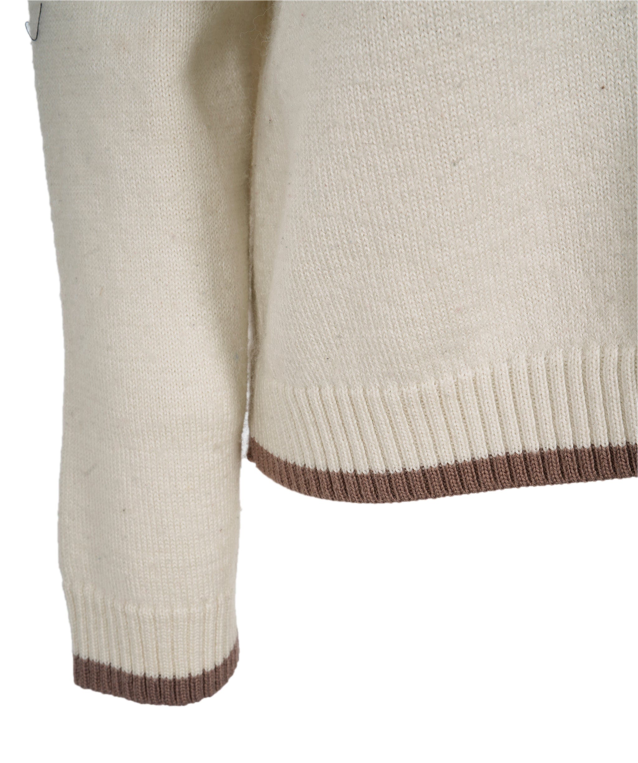 Yves Saint Laurent YSL Beige and Cream Crewneck Jumper  ALL0566