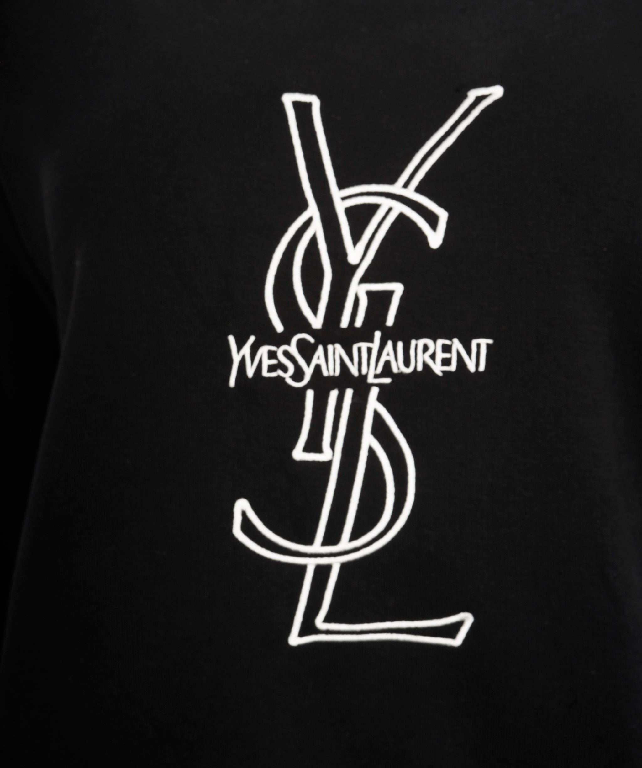 Yves Saint Laurent YSL Black and White Crewneck Jumper  ALL0567