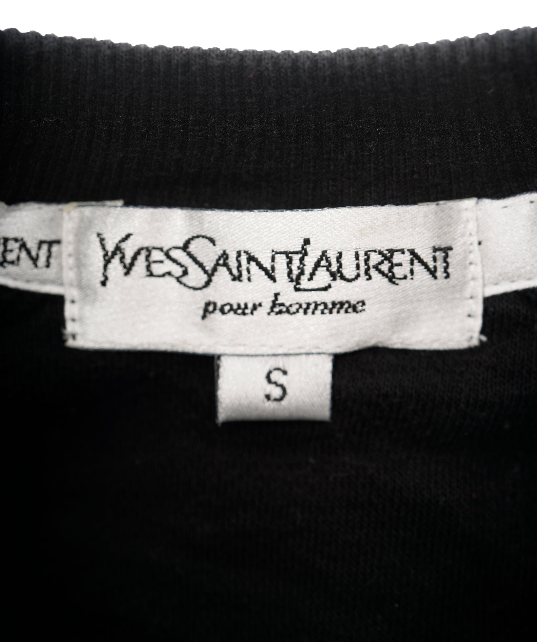 Yves Saint Laurent YSL Black Multi Coloured Crewneck Jumper  ALL0604