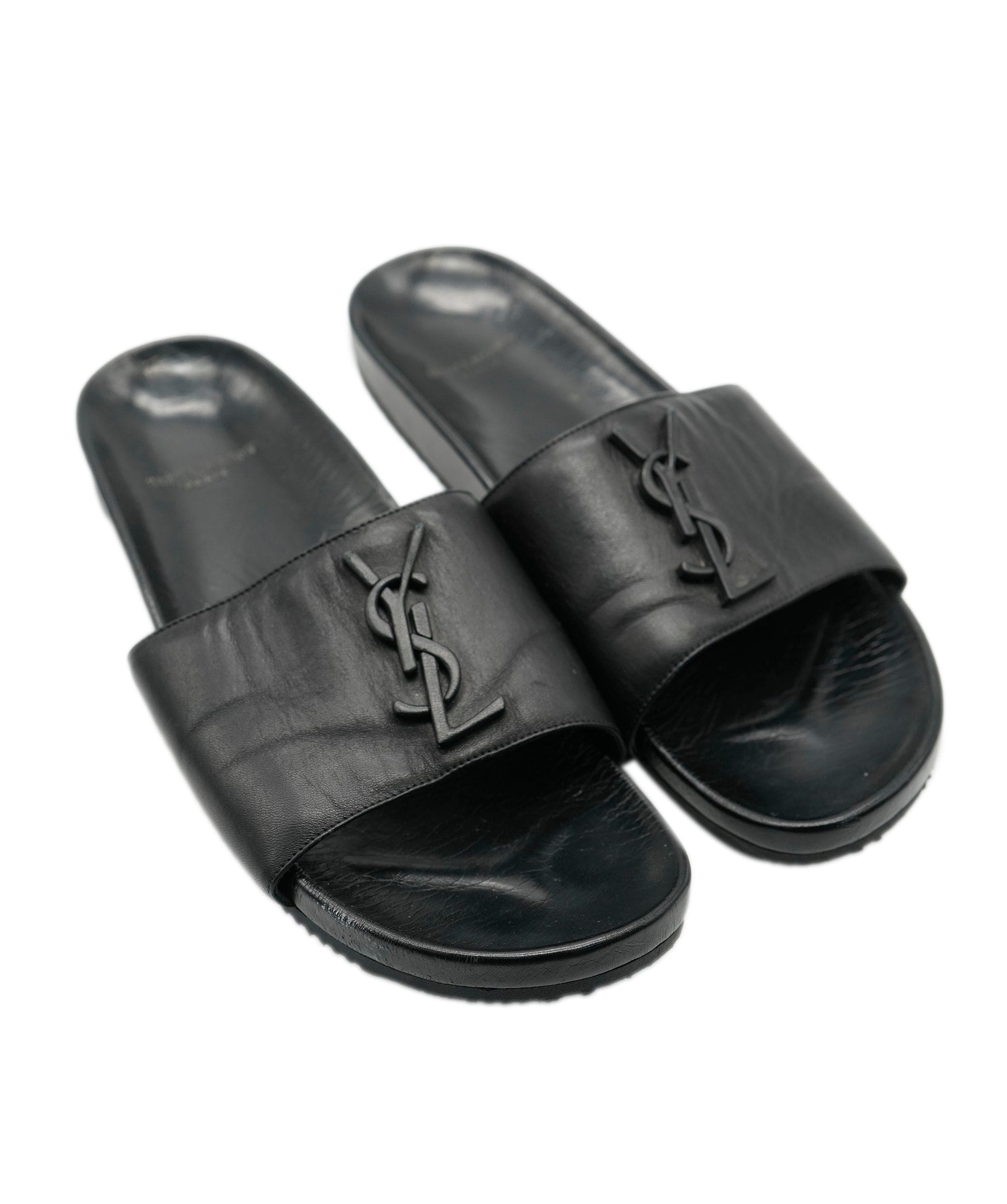 Yves Saint Laurent YSL black sandals  ALL0621