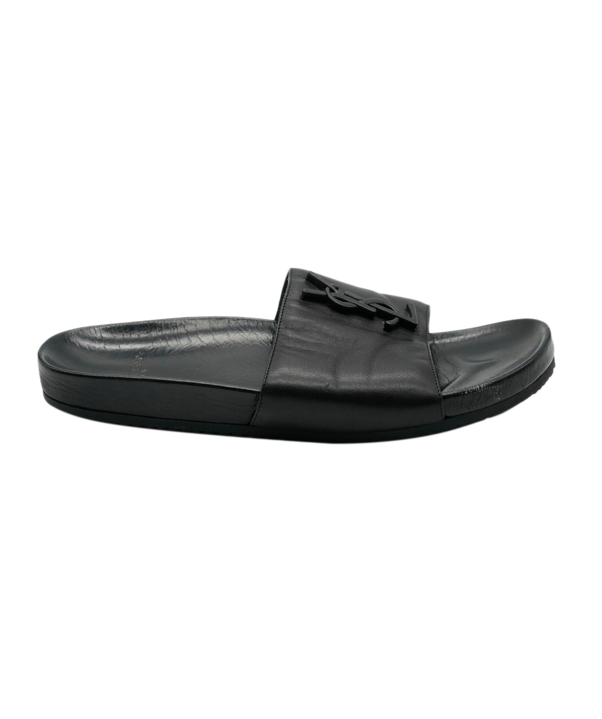 Yves Saint Laurent YSL black sandals  ALL0621