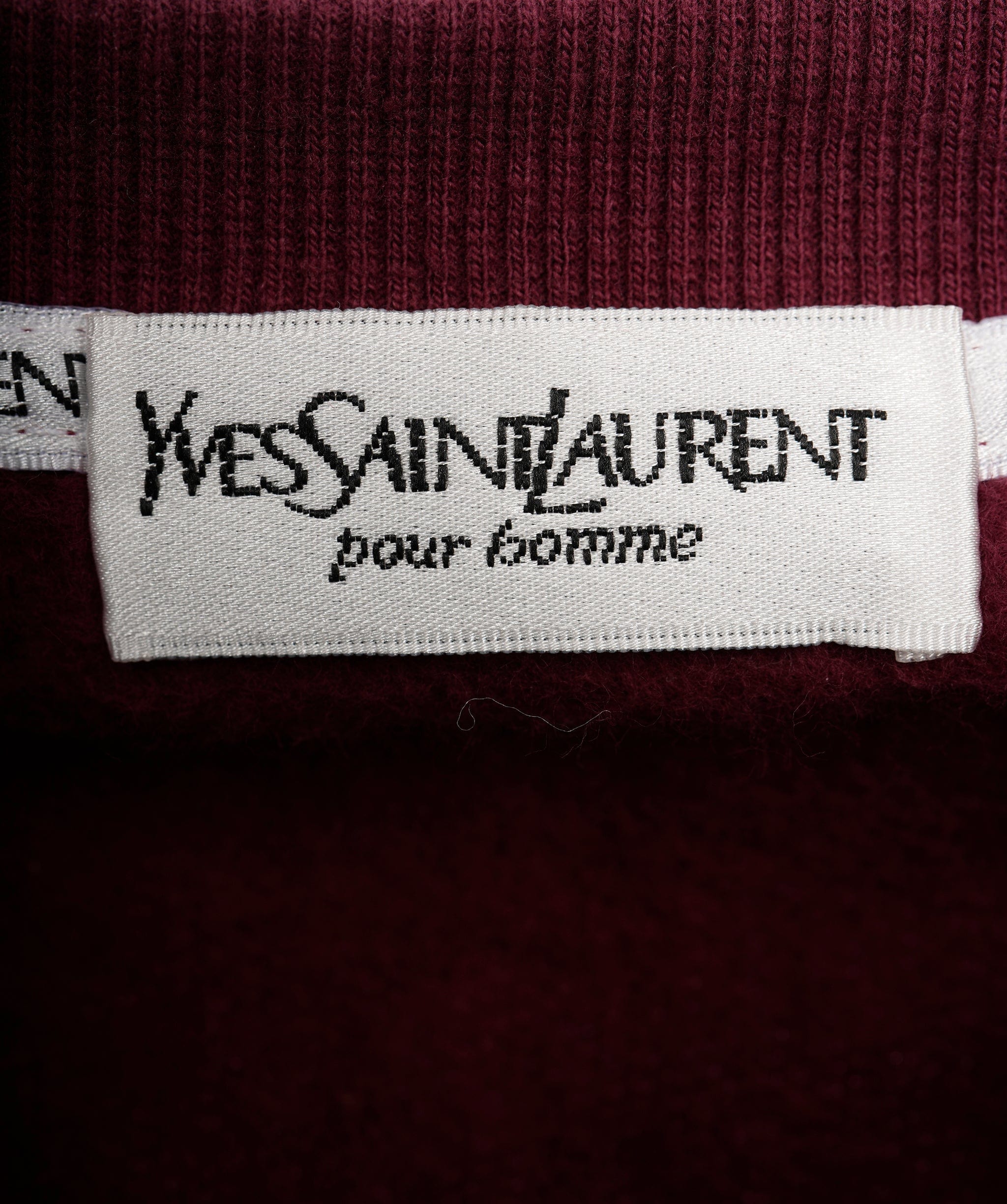 Yves Saint Laurent YSL Burgundy Crewneck Jumper Size M  ALL0563