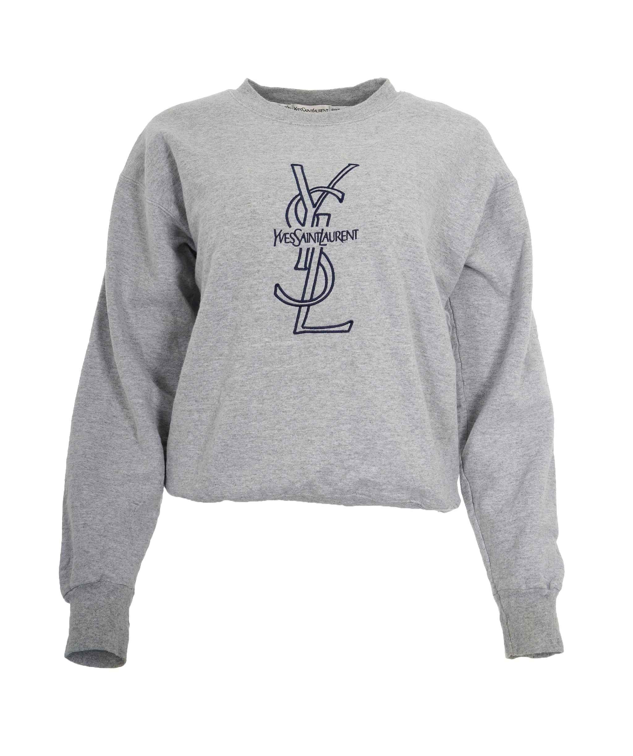 Yves Saint Laurent YSL Grey Crewneck Jumper  ALL0609