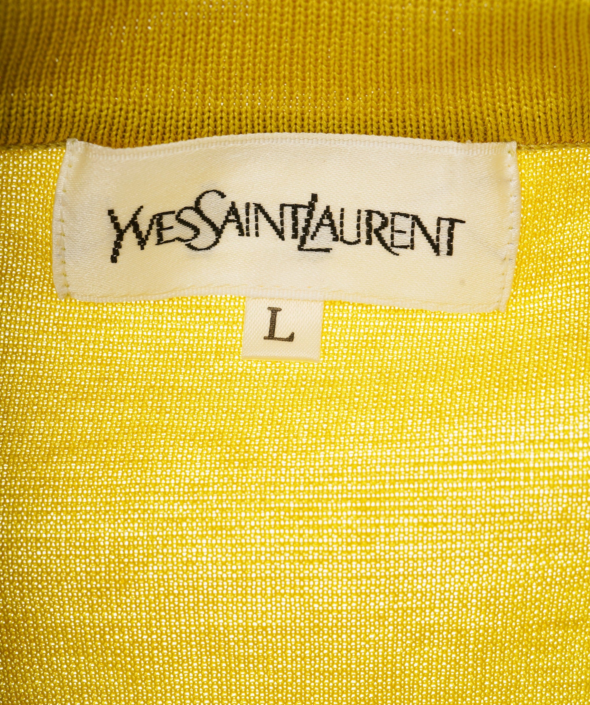 Yves Saint Laurent YSL Logo Cardigan Lime ASL10491