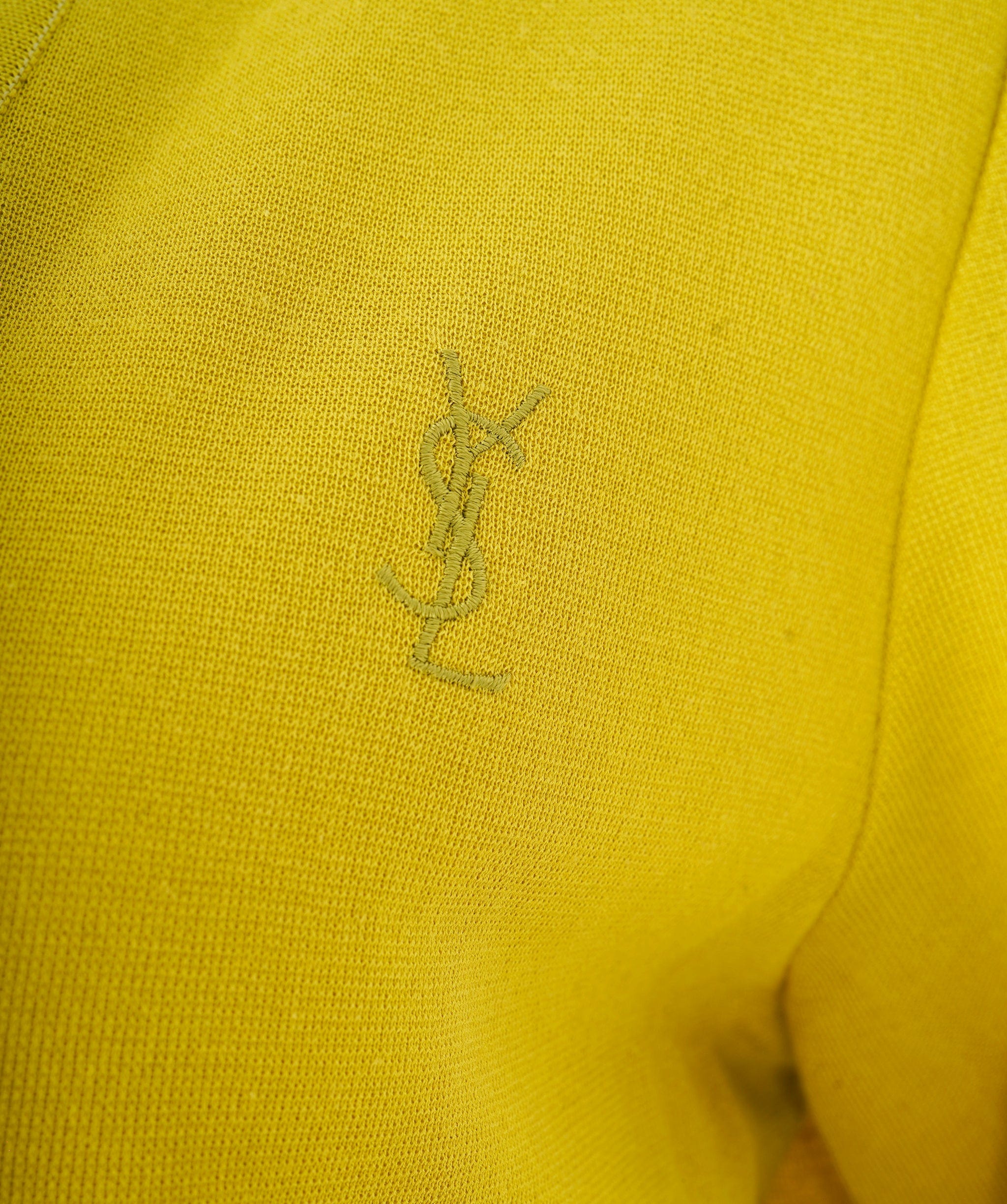 Yves Saint Laurent YSL Logo Cardigan Lime ASL10491