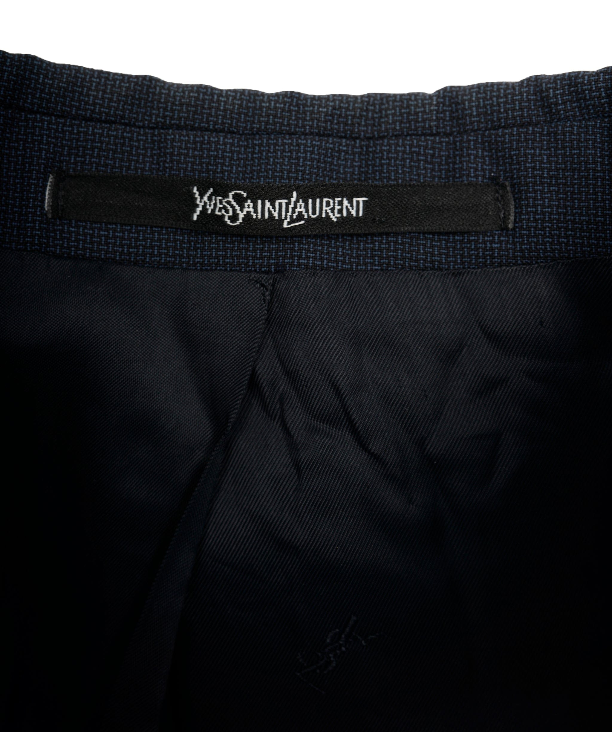 Yves Saint Laurent YSL Midnight Navy Double Breasted Blazer ALL0556