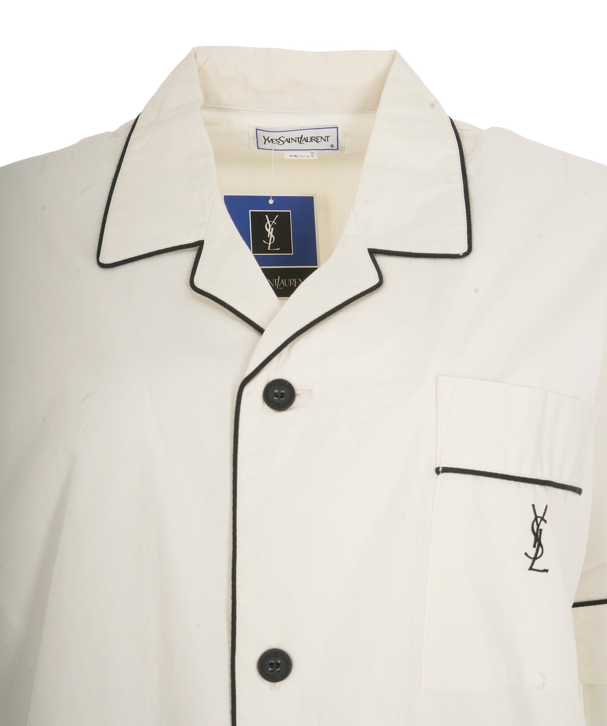 Yves Saint Laurent YSL Pyjama Set White ASL10502