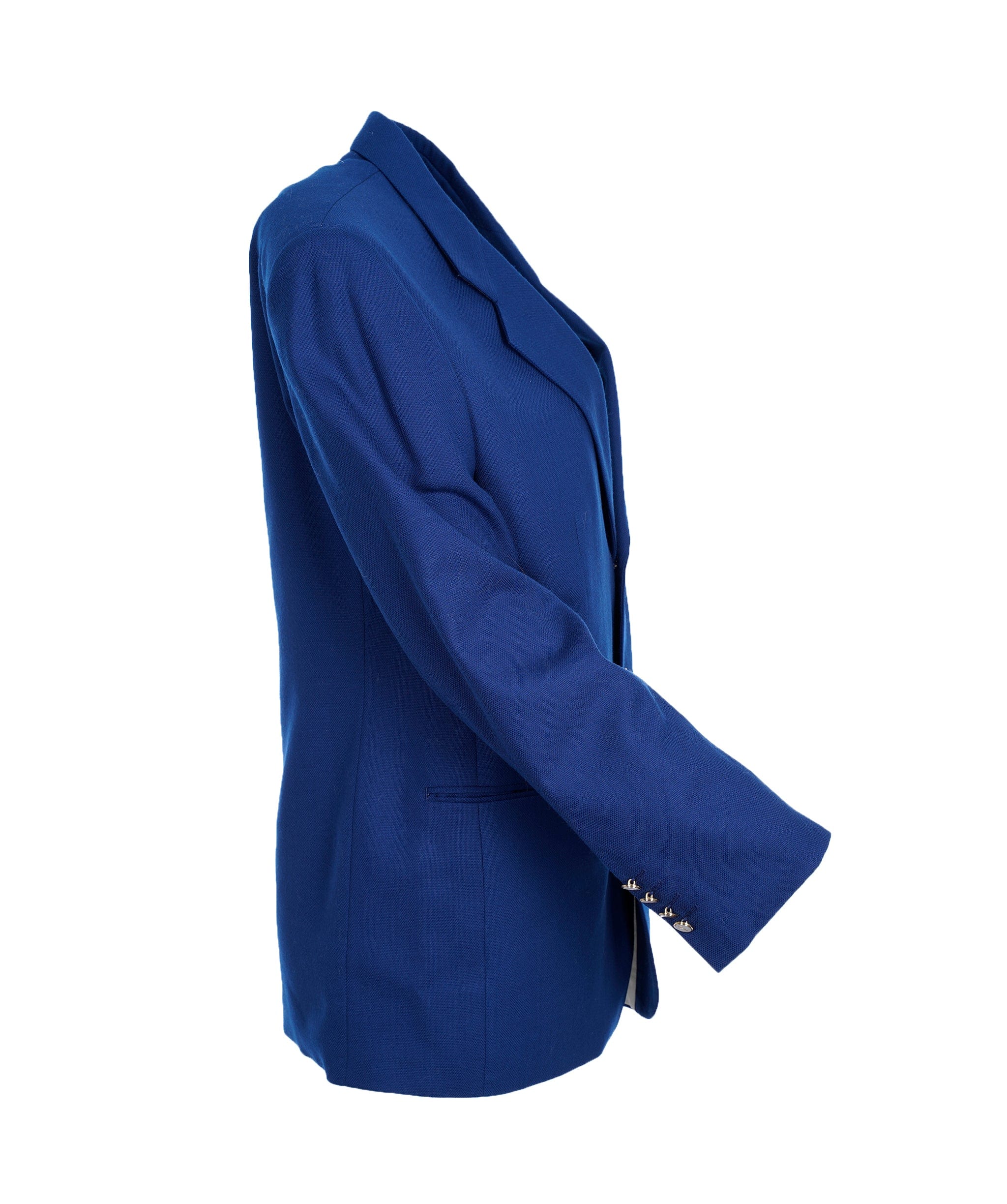 Yves Saint Laurent YSL vintage blue blazer with gold buttons - AJC0500