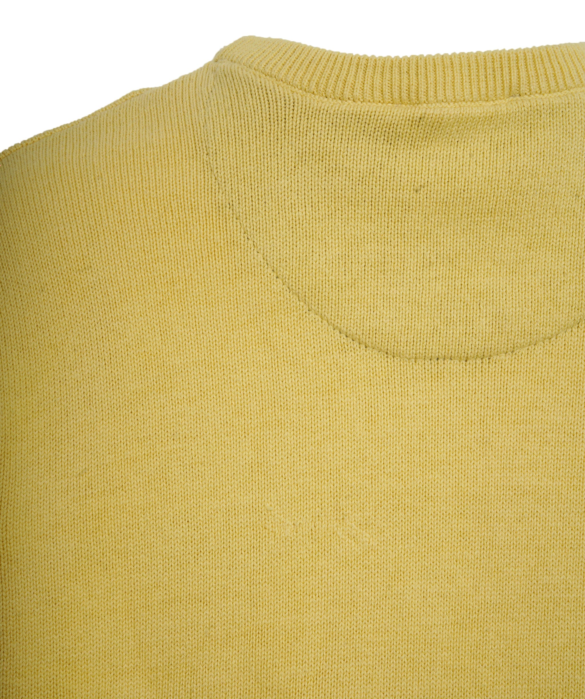 Yves Saint Laurent YSL Yellow Crewneck Logo Jumper XXL ALL0534