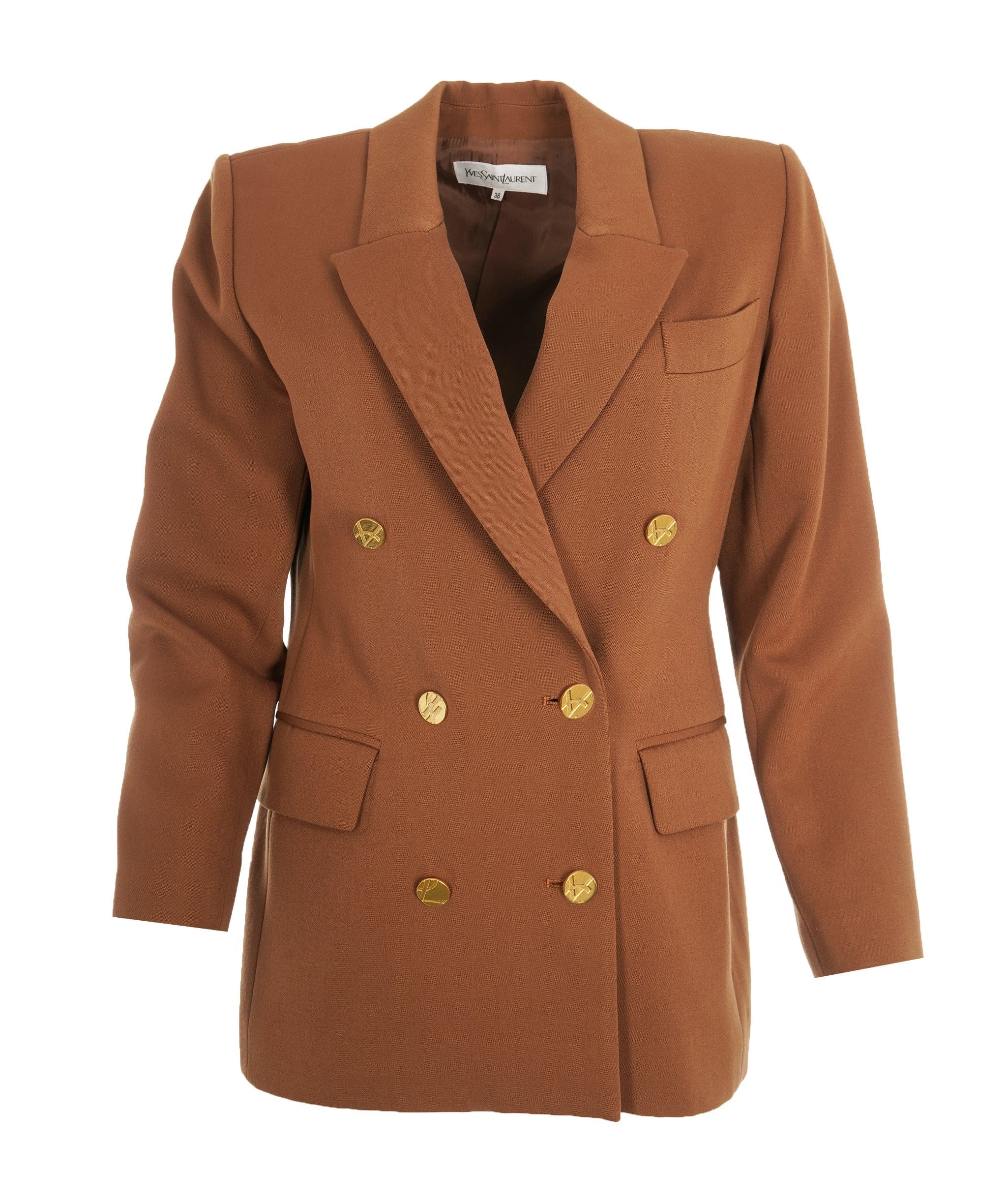 Yves Saint Laurent Yves Saint Laurent Vintage Camel Blazer ASL10341