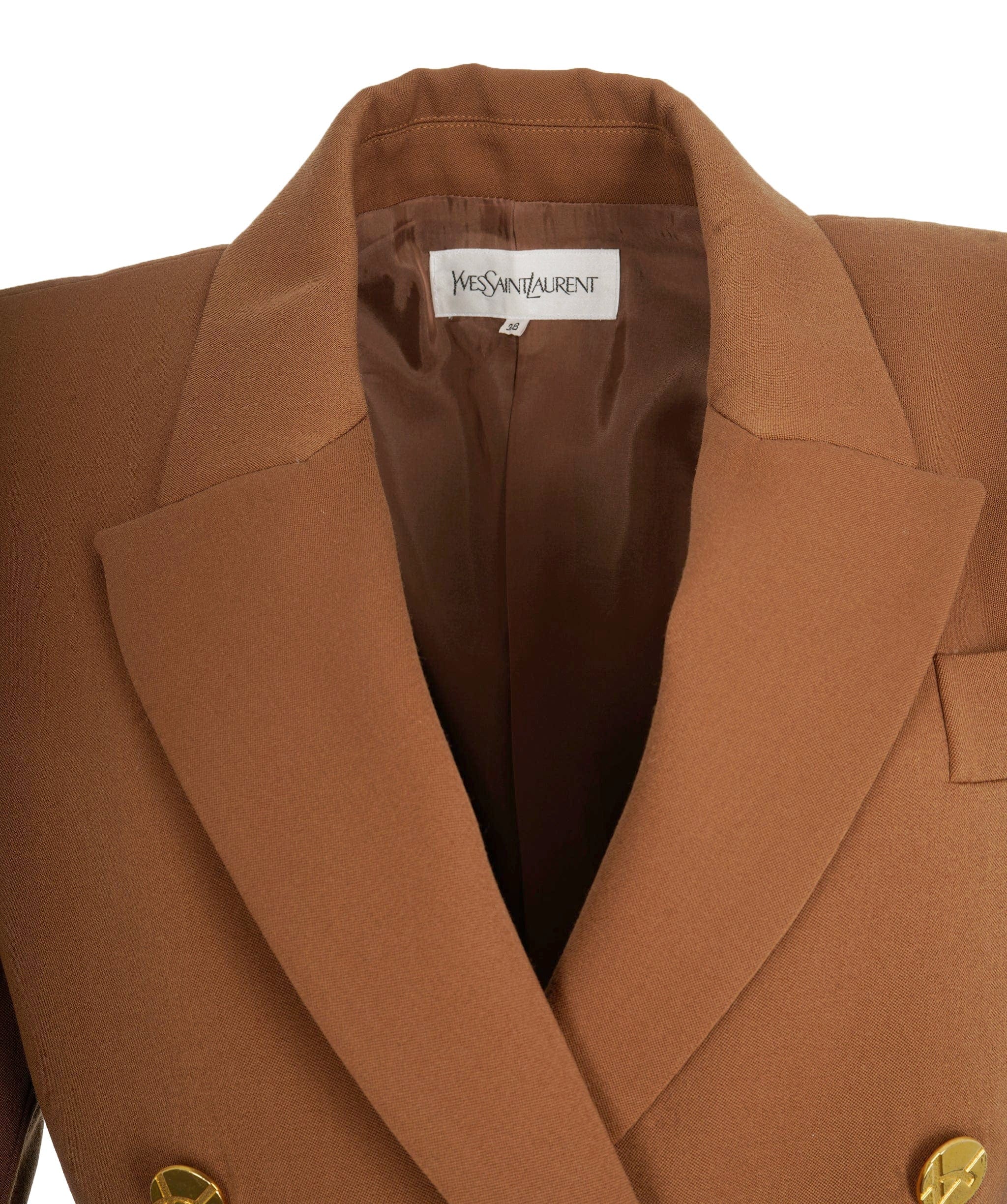 Yves Saint Laurent Yves Saint Laurent Vintage Camel Blazer ASL10341