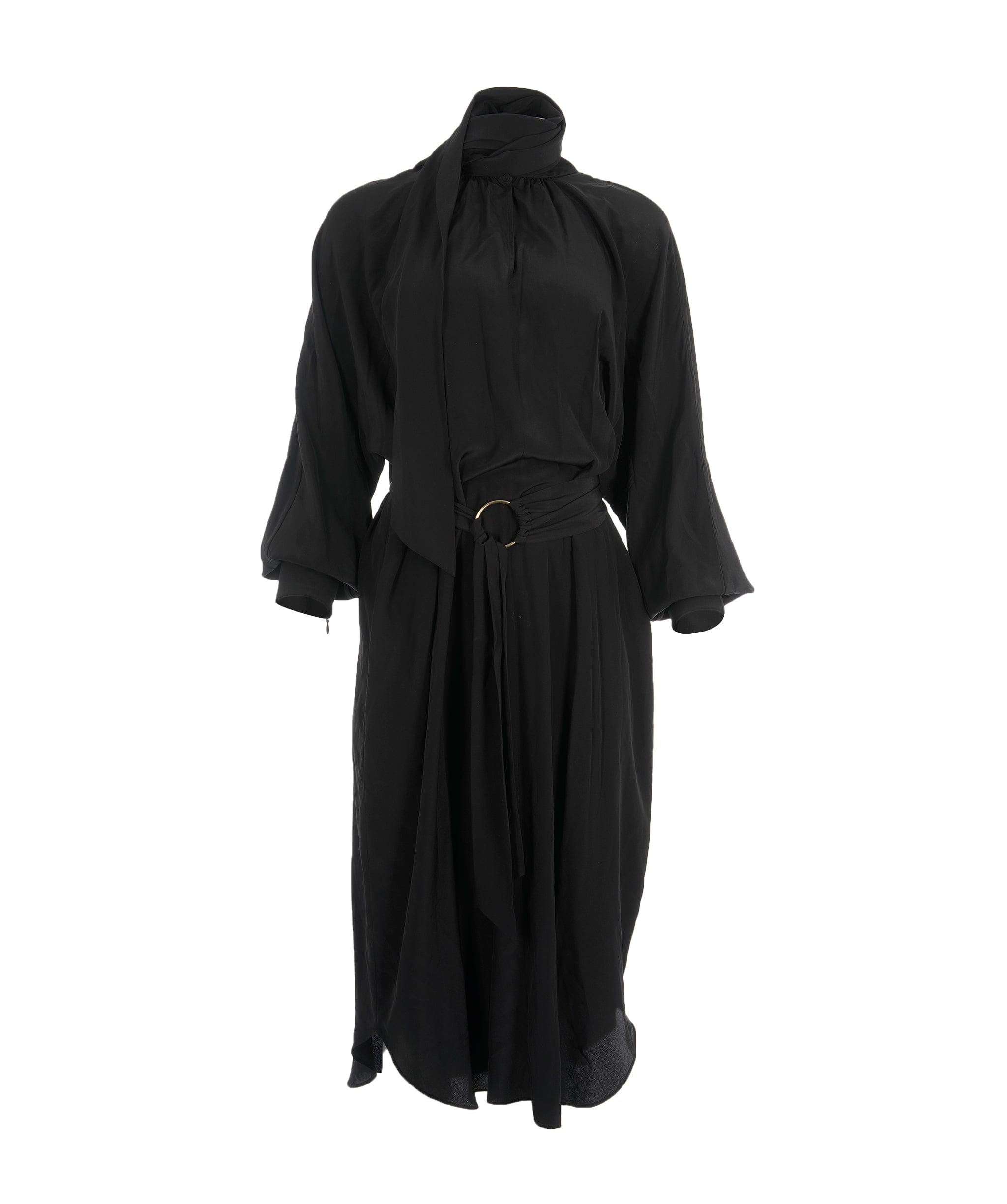 Zimmerman Zimmerman Black Long Sleeve Midi Dress ALL0630