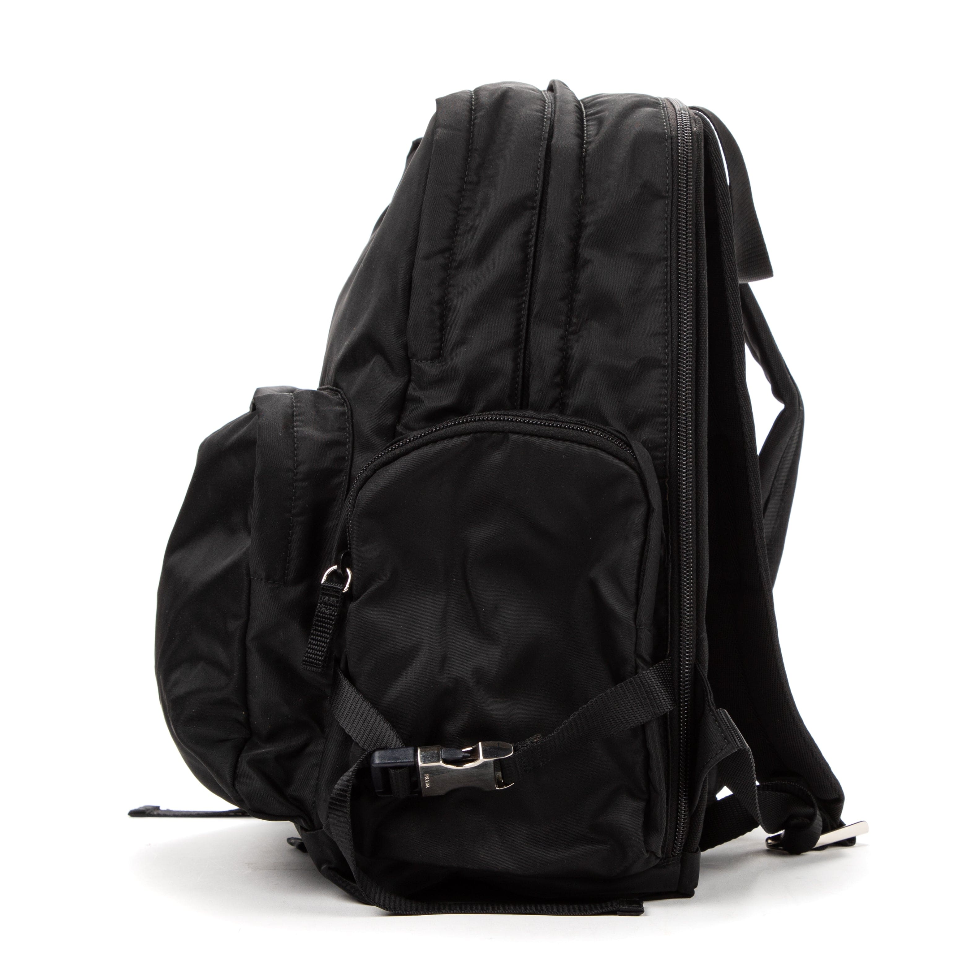 Prada Prada Black Nylon Large Mountainering  Backpack - AWC1672