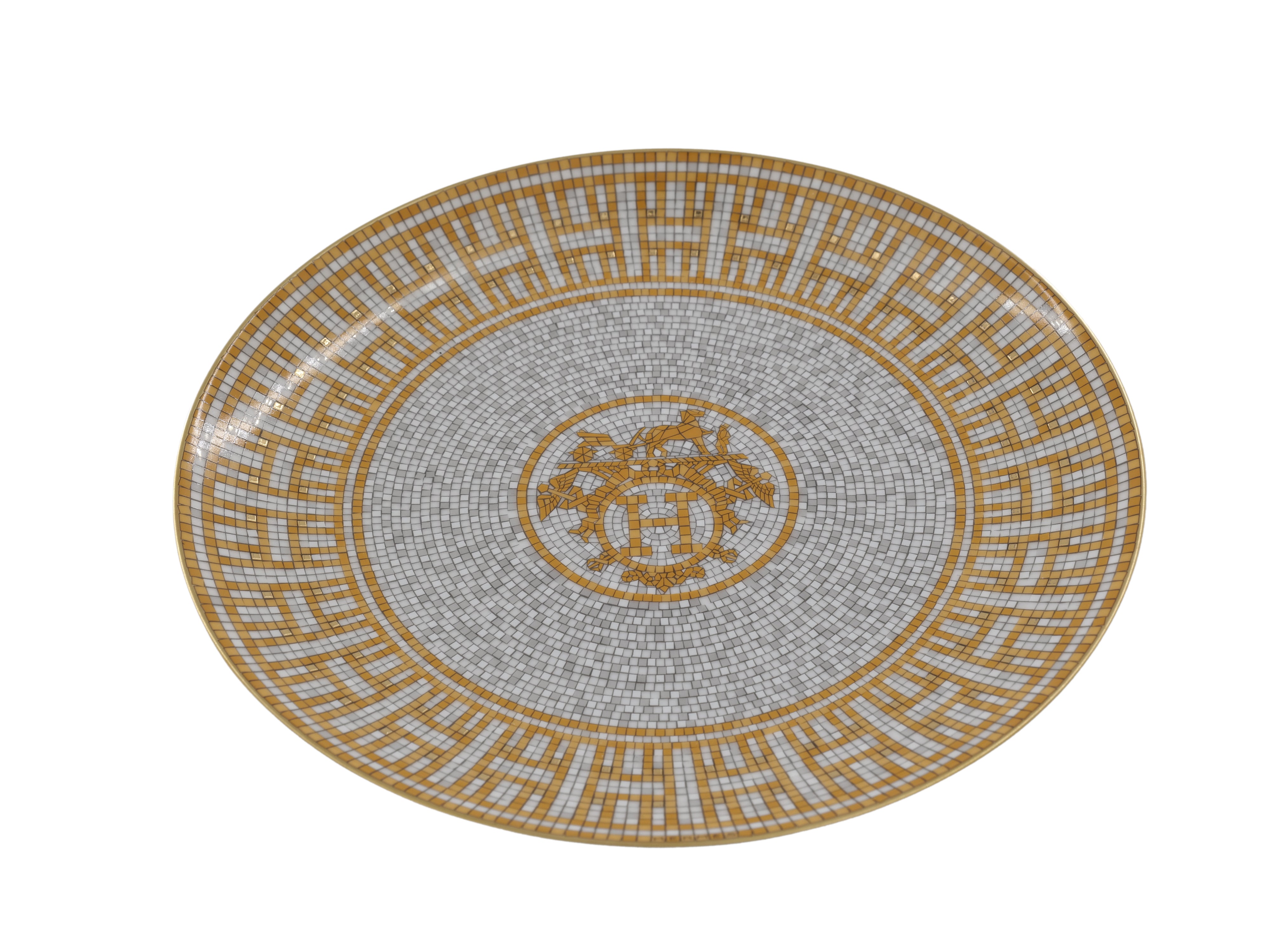 Hermes Set of 2 Mosaic Plates