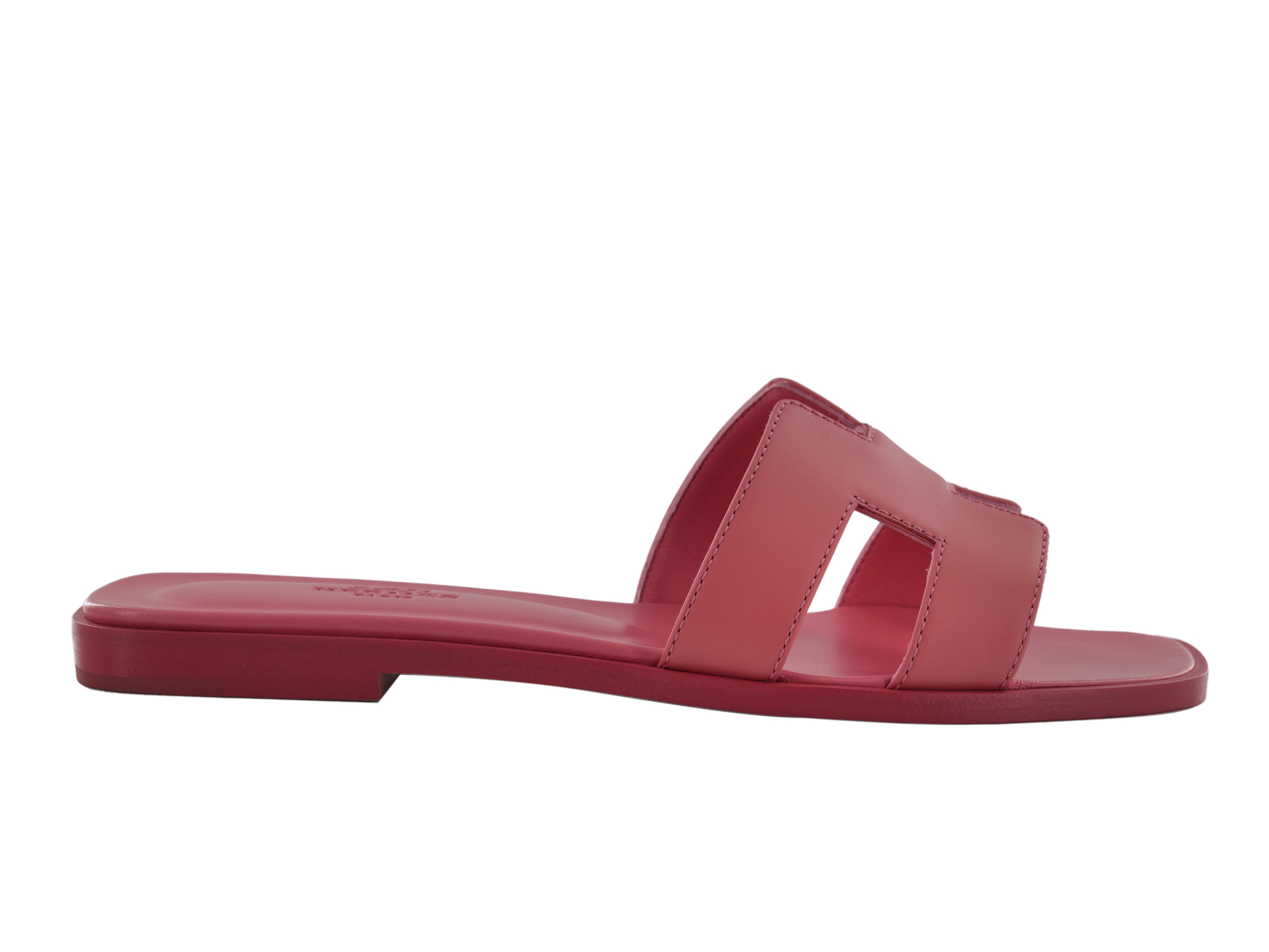 Hermes Oran Sandals in Rose Boise Size 36 20DEV676