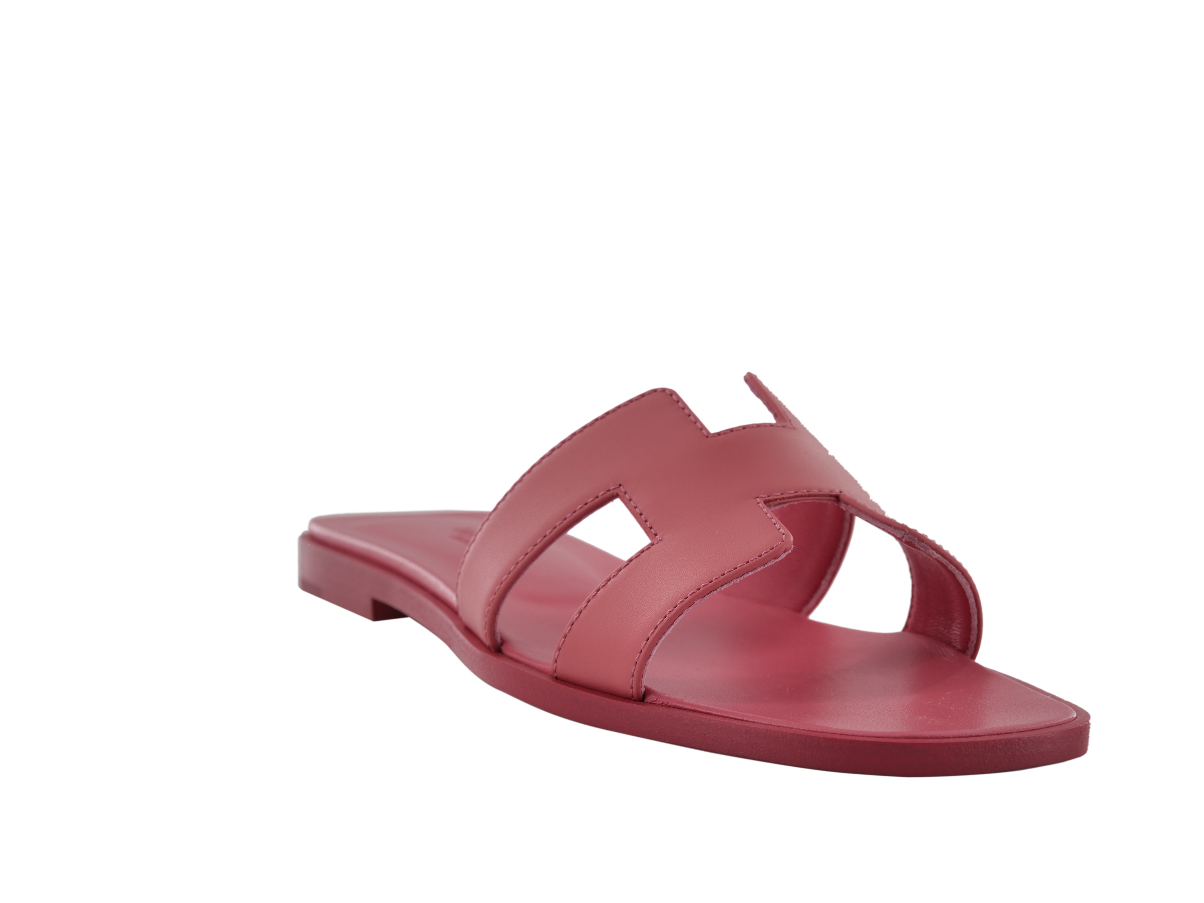 Hermes Oran Sandals in Rose Boise Size 36 20DEV676