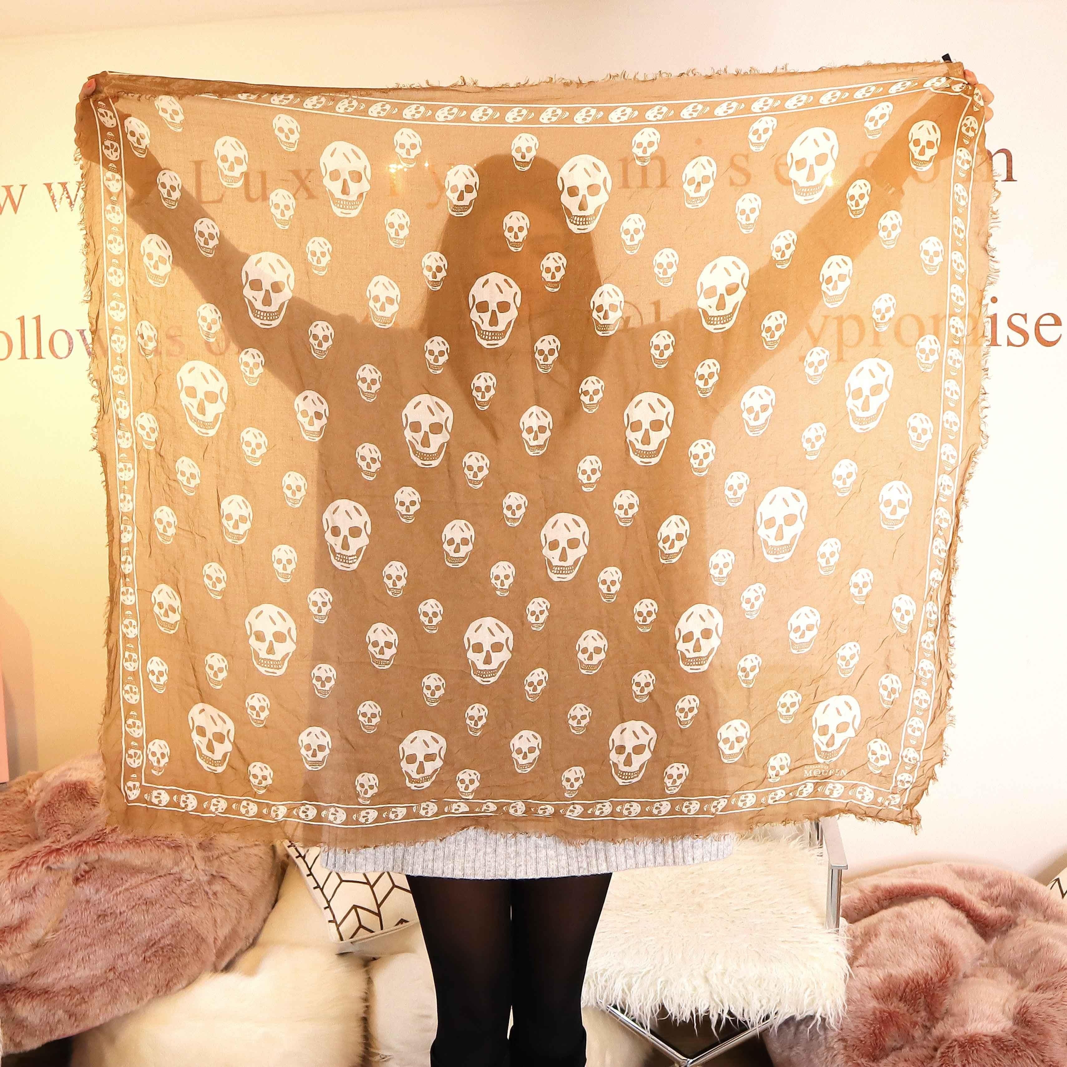 Alexander McQueen Skull Print Scarf