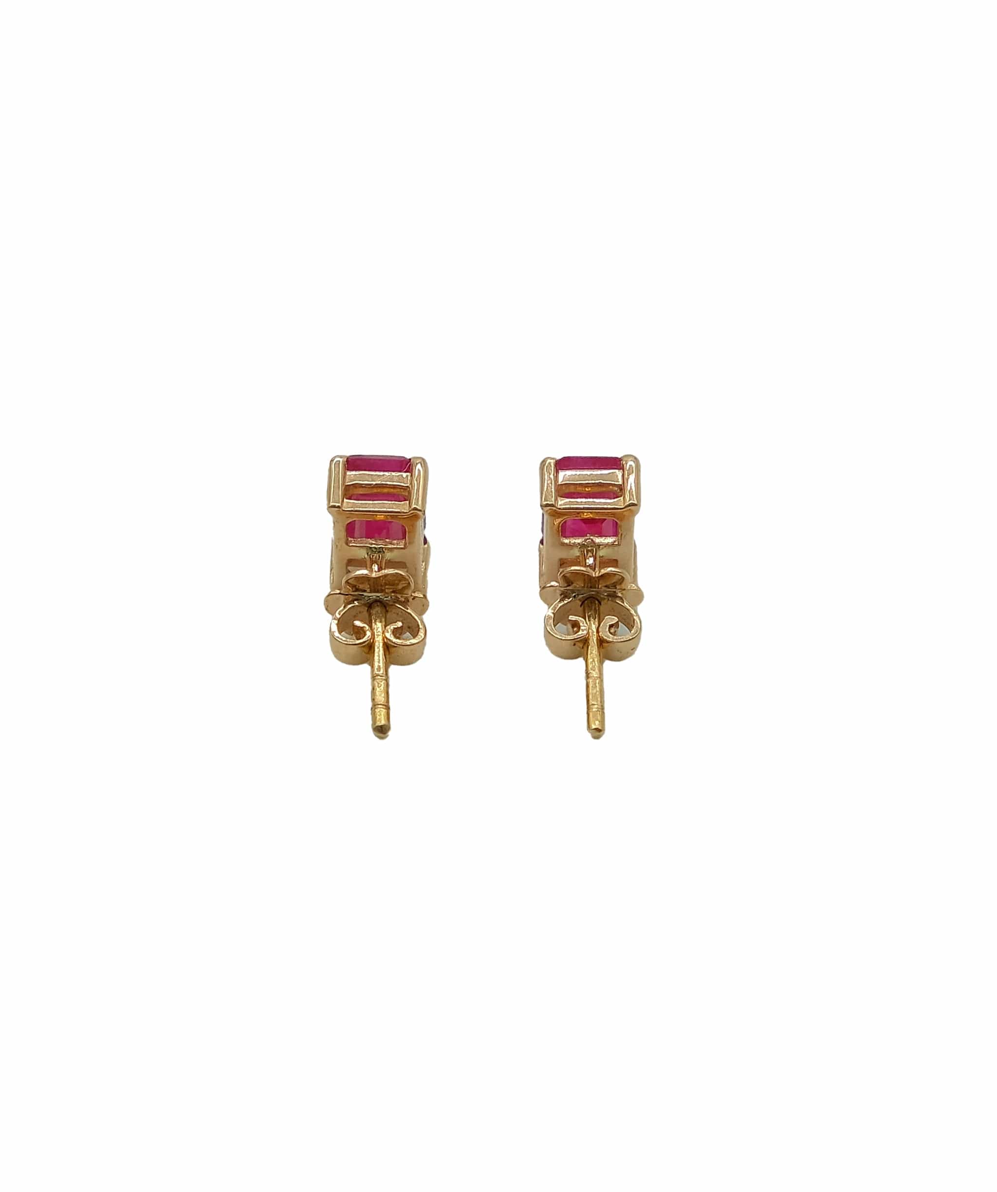 4x6mm Ruby Studs 18k Rose Gold ASL6822