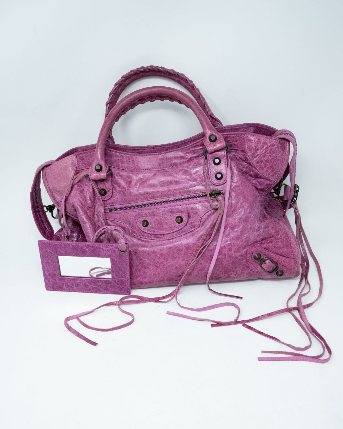 Balenciaga Balenciaga Pink Leather City Tote Bag - AGL1776