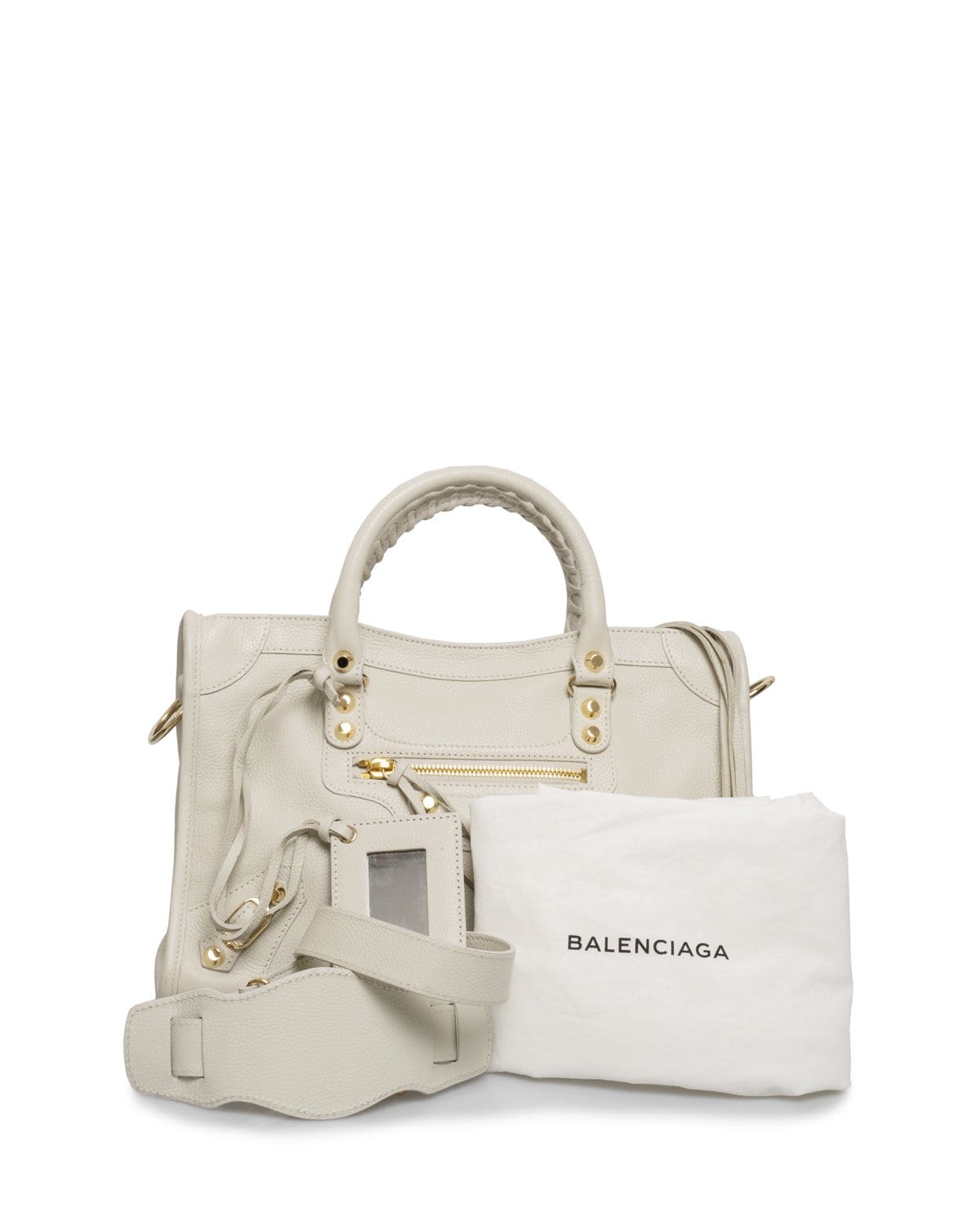 Balenciaga Balenciaga Small Cream Leather City Tote Bag GHW - AGL1408