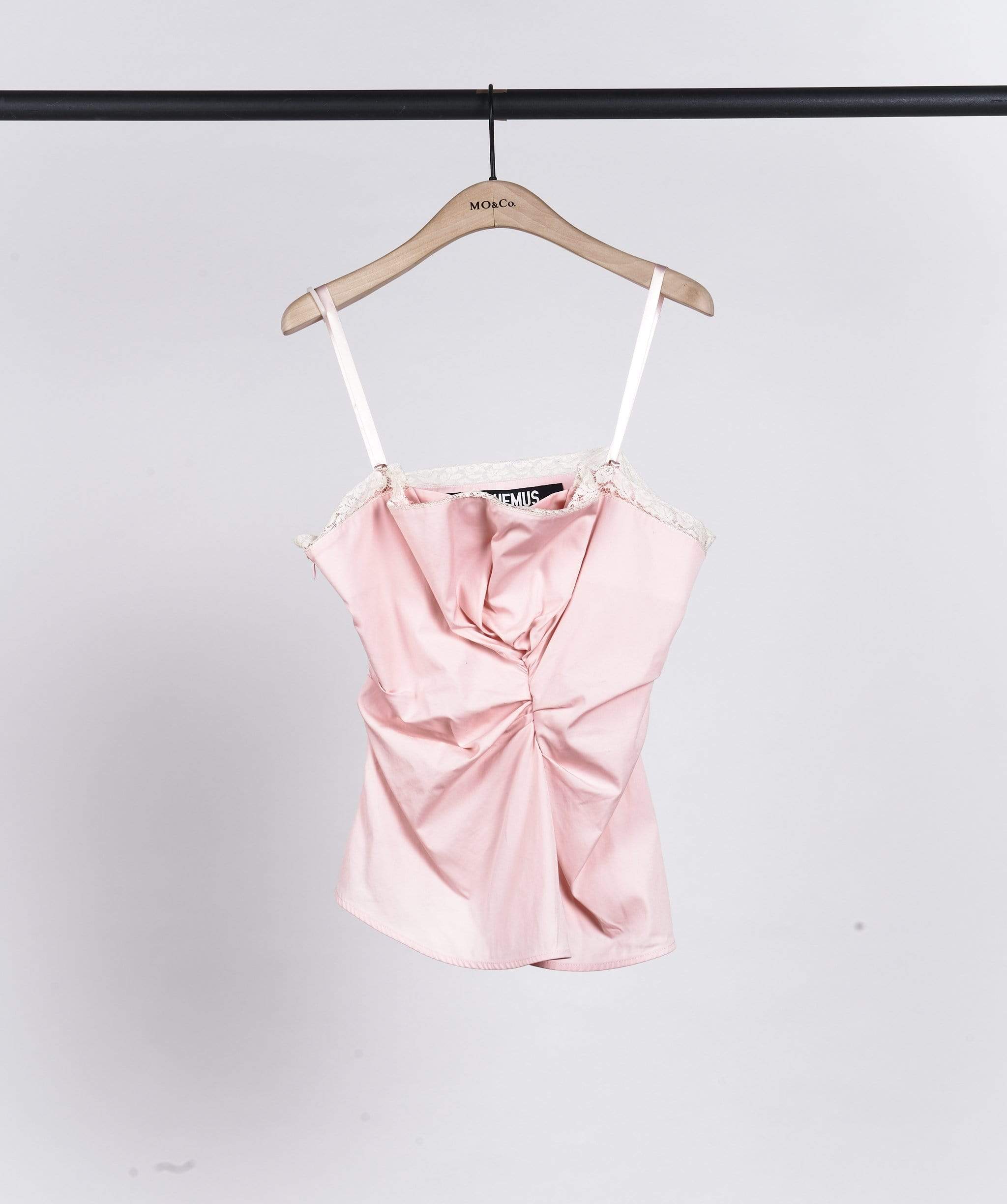 Balenciaga Jacquemus Pink Lace Tank Top