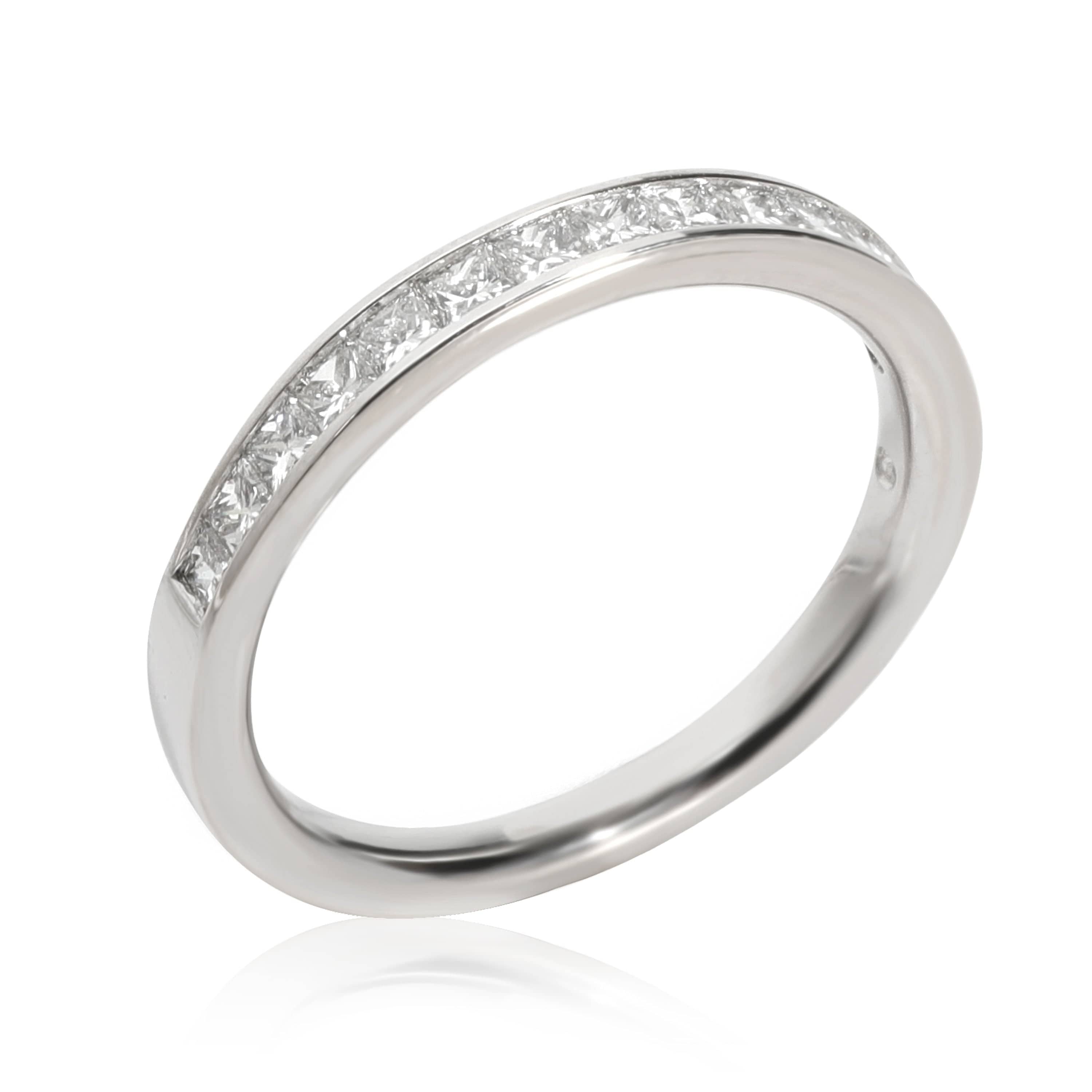 Blue Nile Blue Nile Channel Set Diamond Wedding Band, 14K White Gold 0.49 Ctw