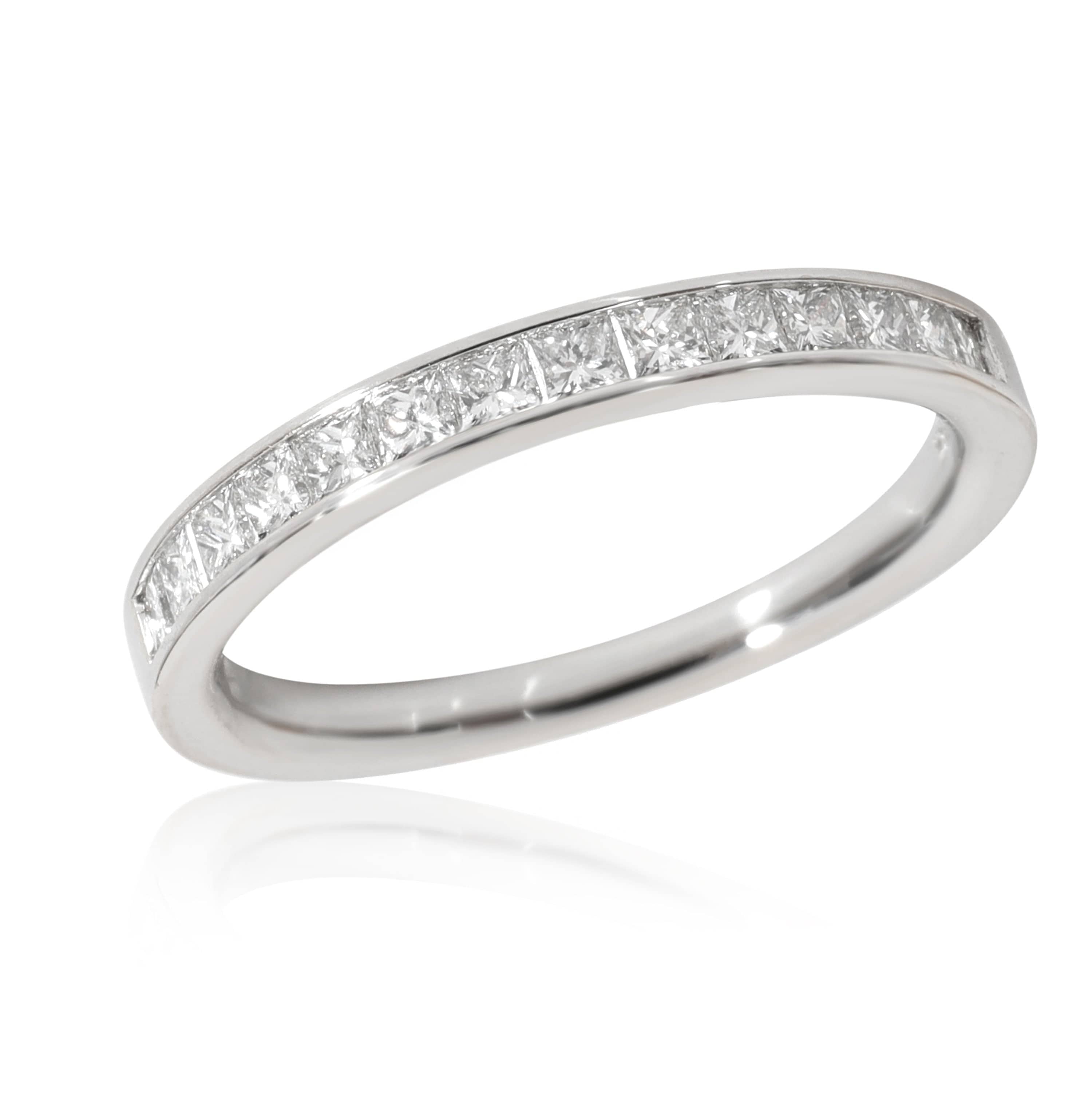 Blue Nile Blue Nile Channel Set Diamond Wedding Band, 14K White Gold 0.49 Ctw