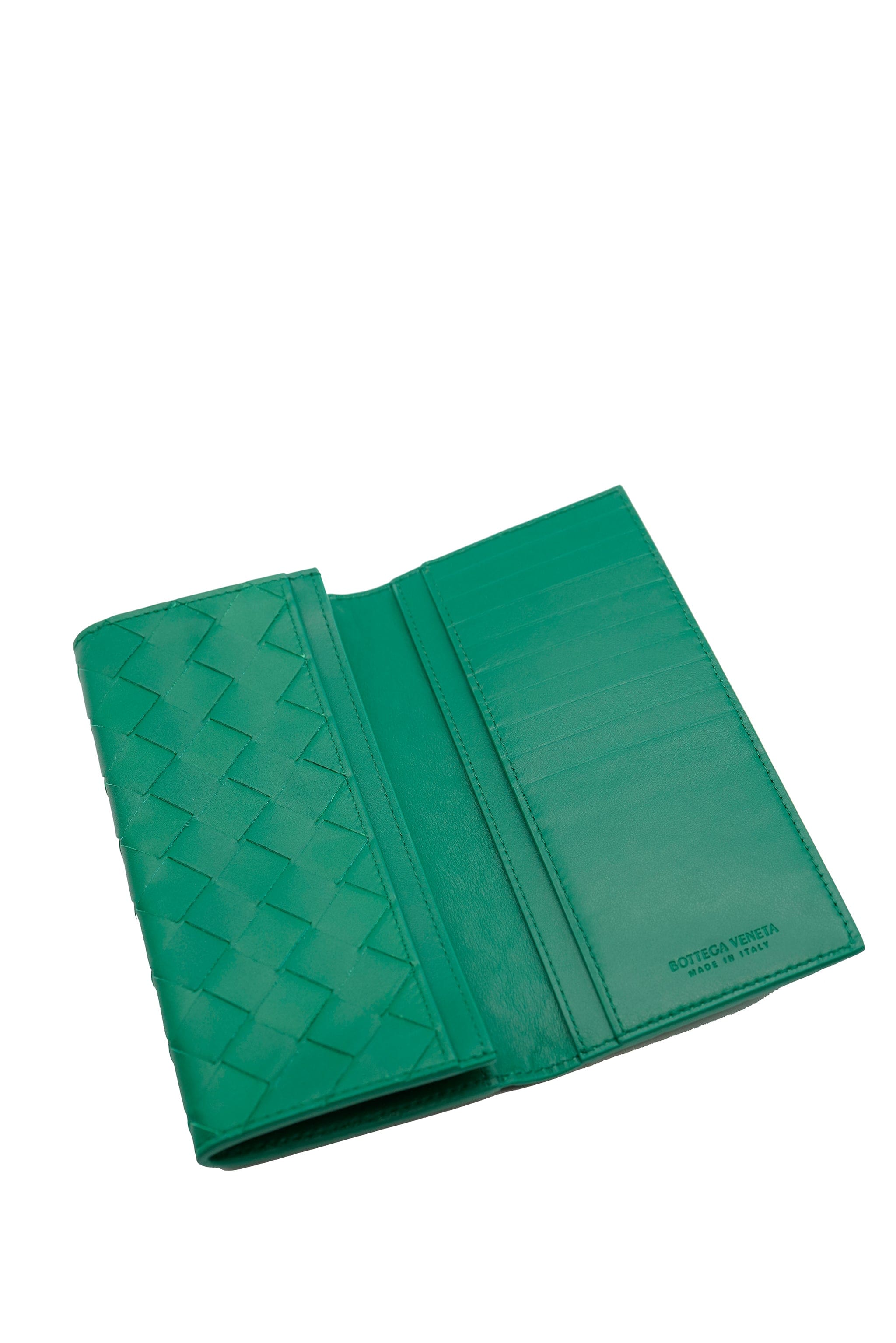 Bottega Bottega green long wallet ASL5539