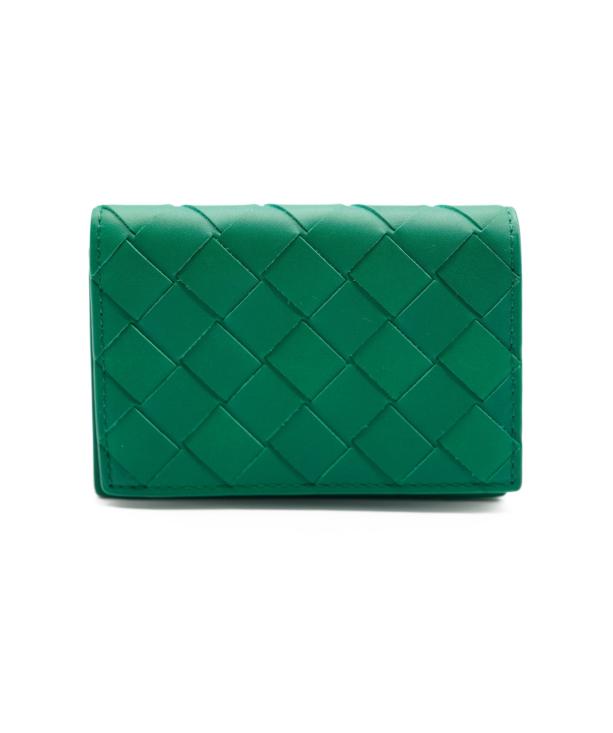 Bottega Bottega Intercciato Card Holder Forest Green ASL7367