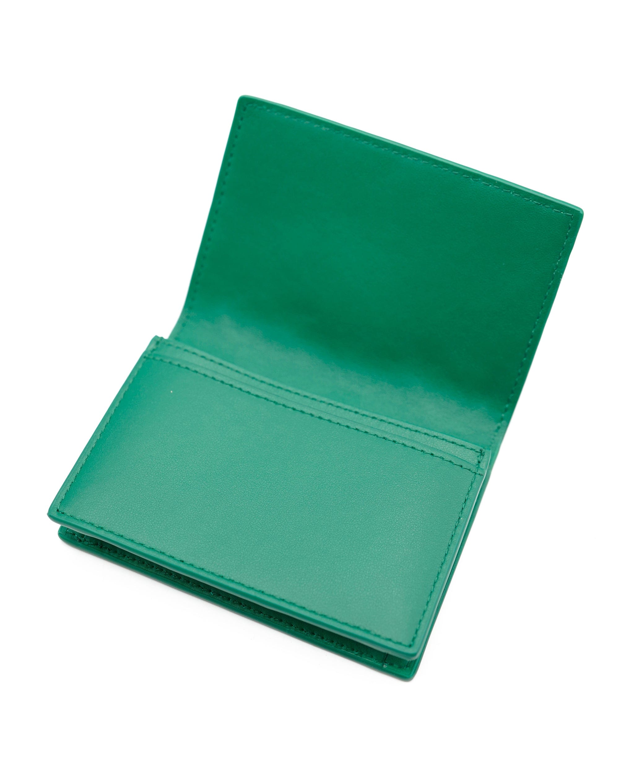 Bottega Bottega Intercciato Card Holder Forest Green ASL7367